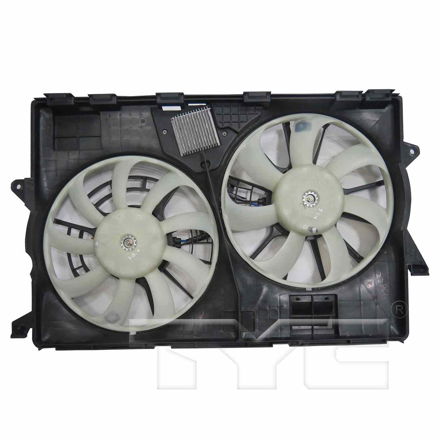 TYC Dual Radiator and Condenser Fan Assembly 623850