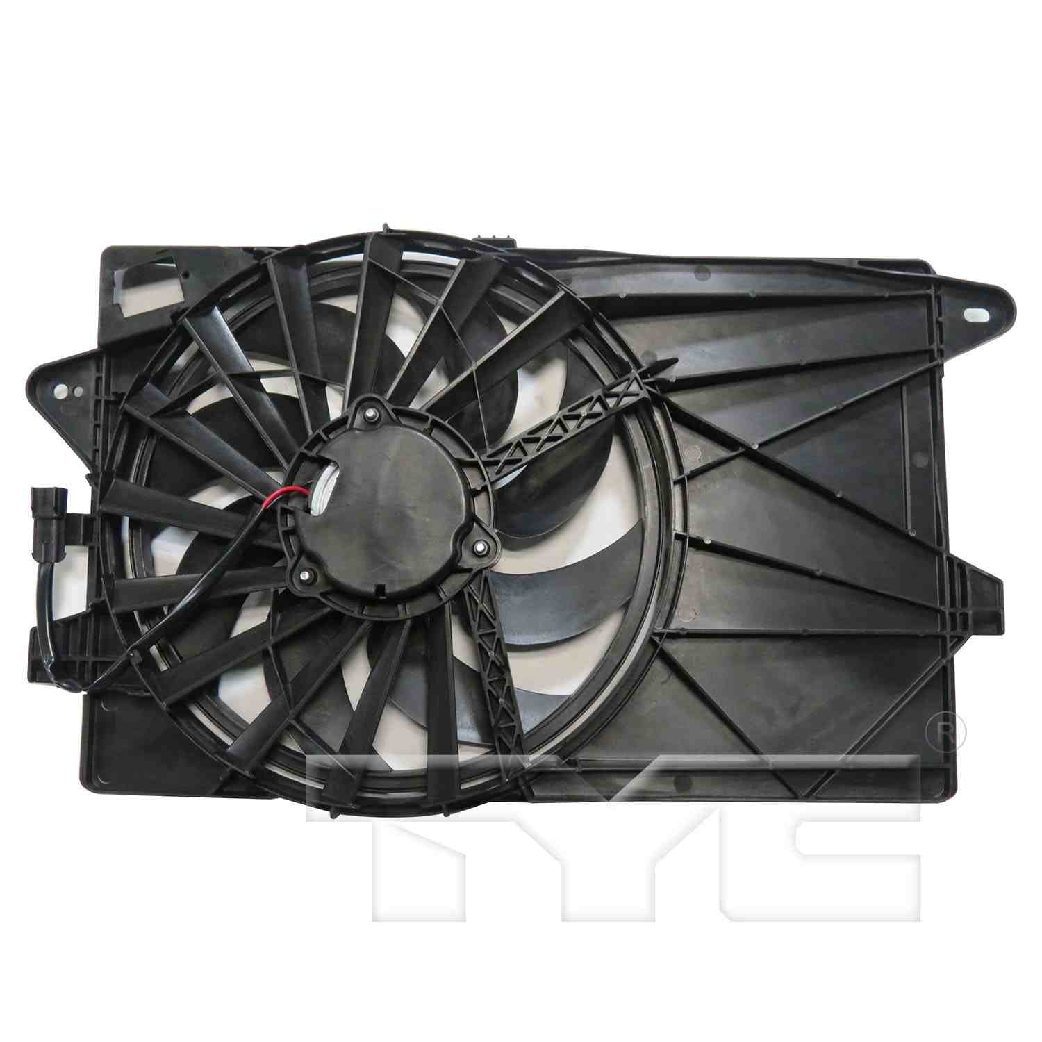 TYC Dual Radiator and Condenser Fan Assembly 624010