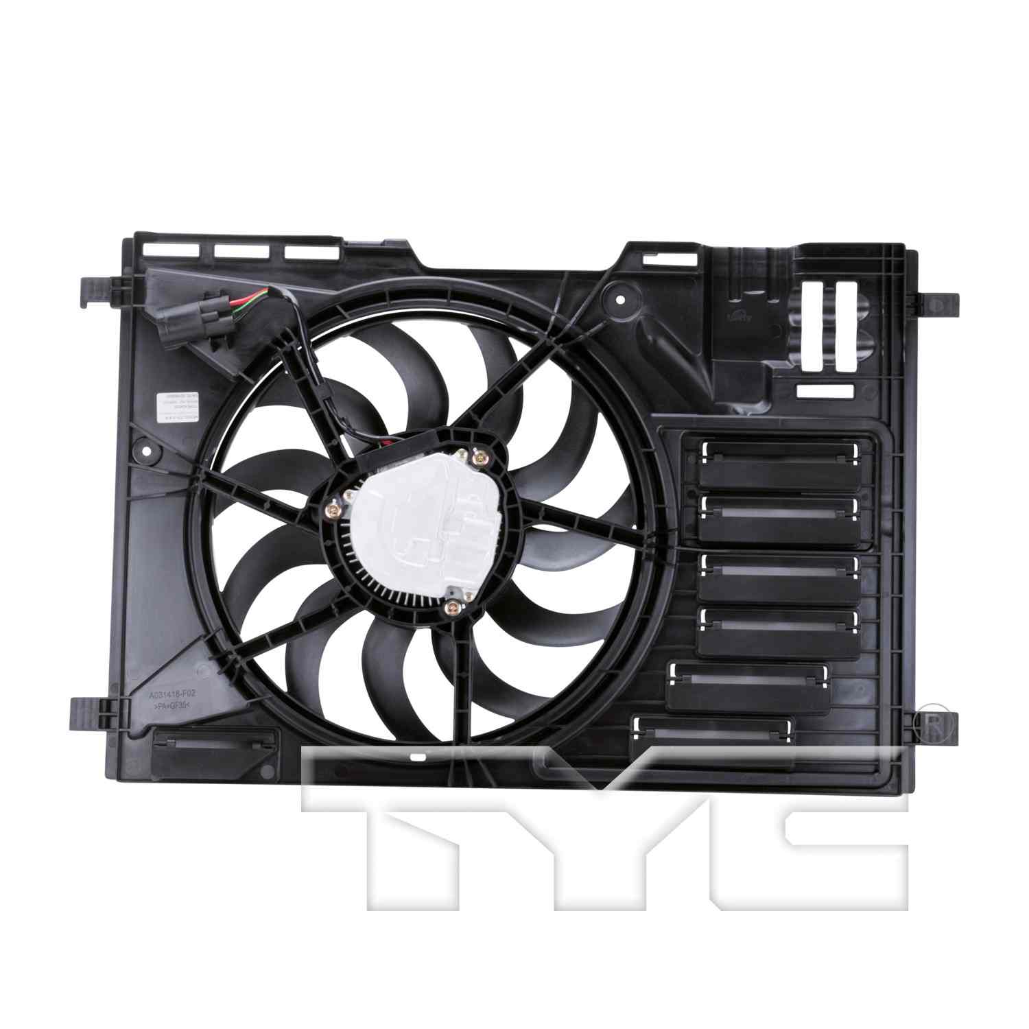 TYC Dual Radiator and Condenser Fan Assembly 624020