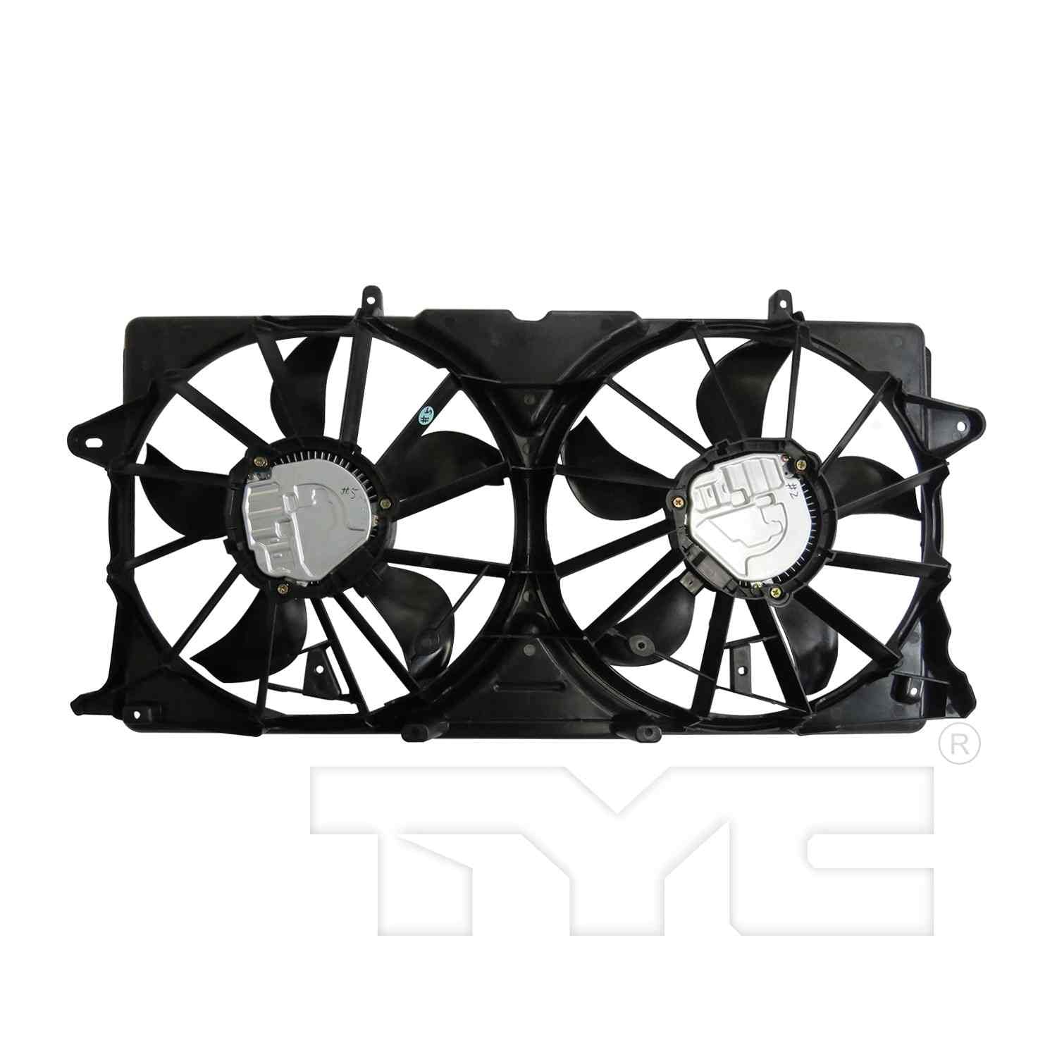 TYC Dual Radiator and Condenser Fan Assembly 624050