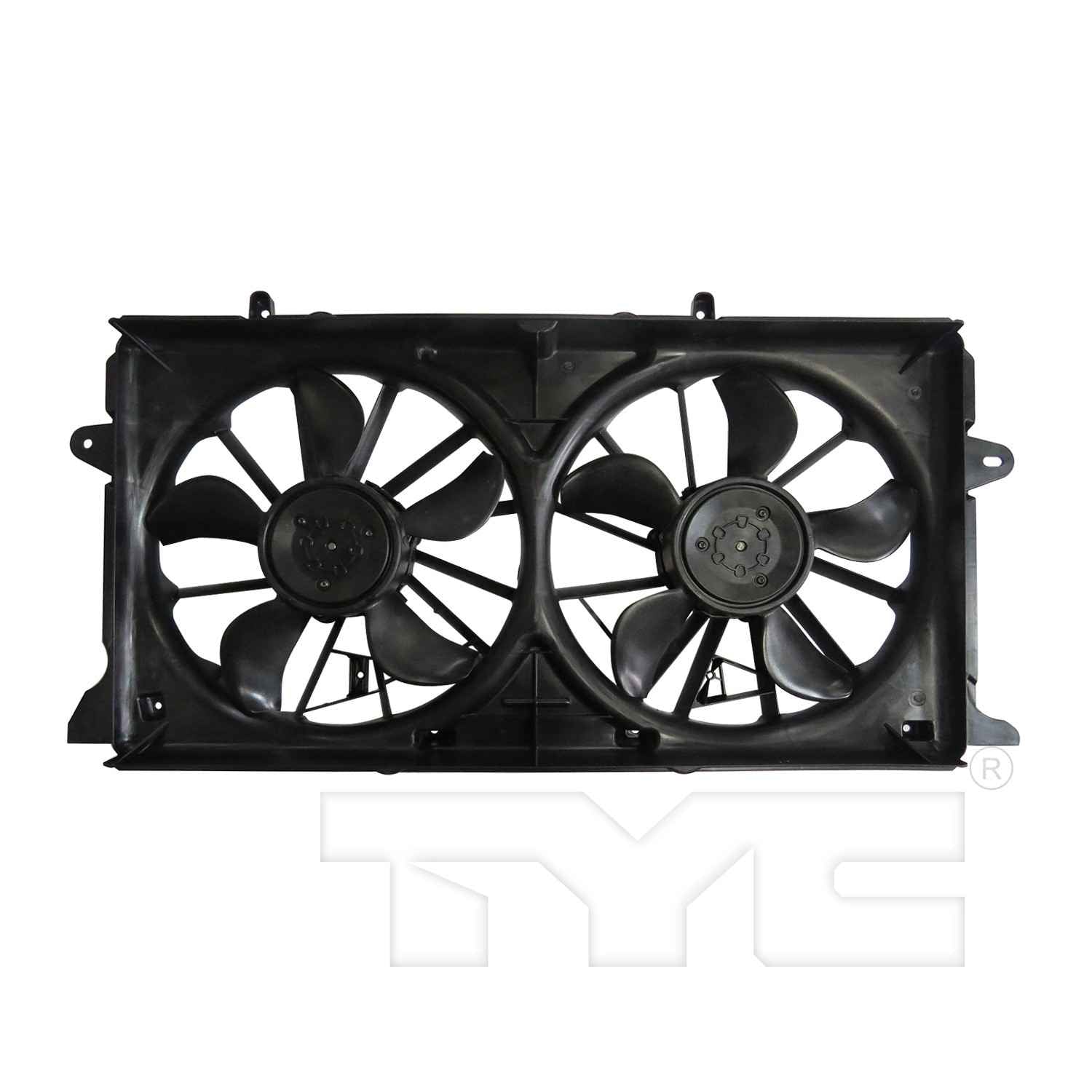 TYC Dual Radiator and Condenser Fan Assembly 624050