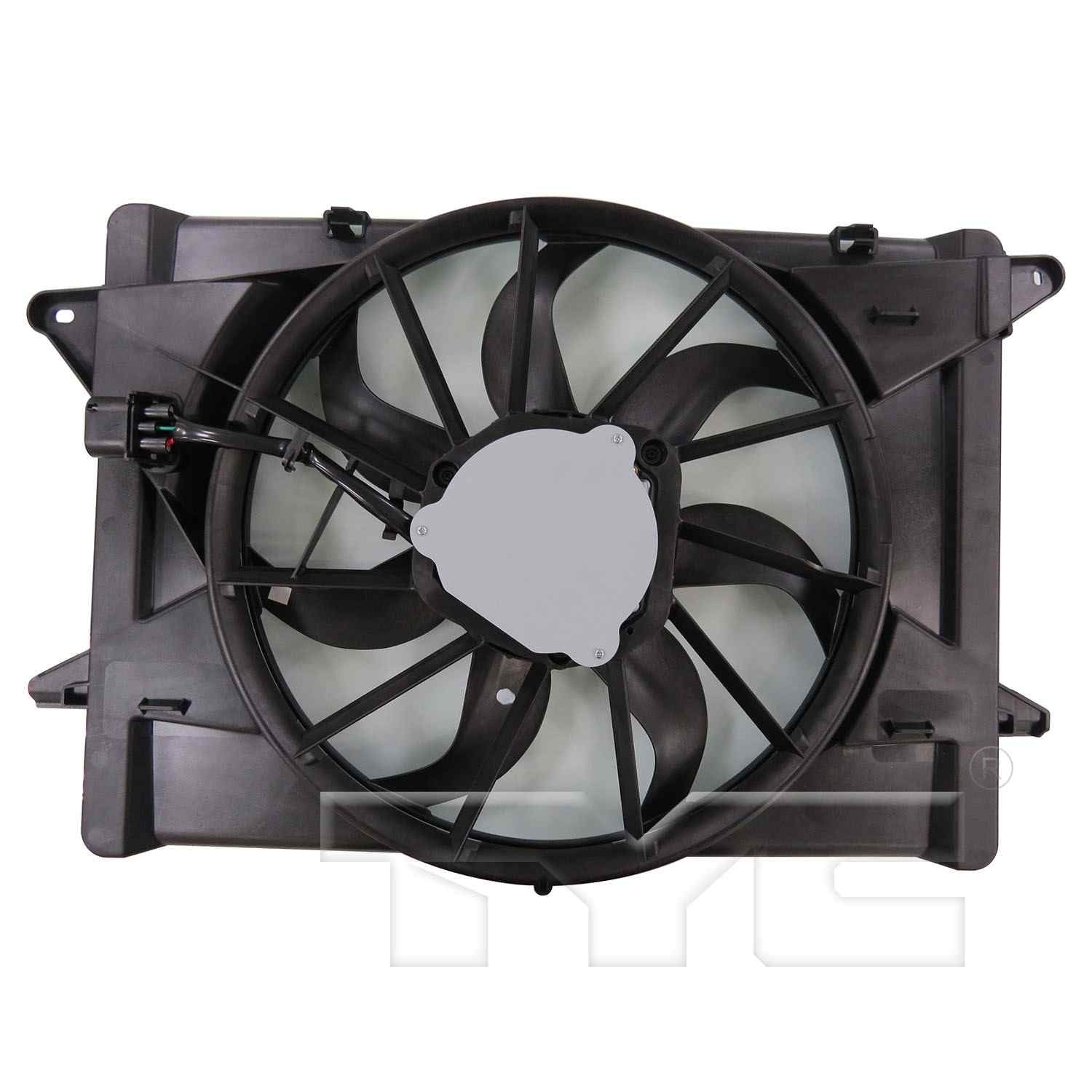 TYC Dual Radiator and Condenser Fan Assembly 624120
