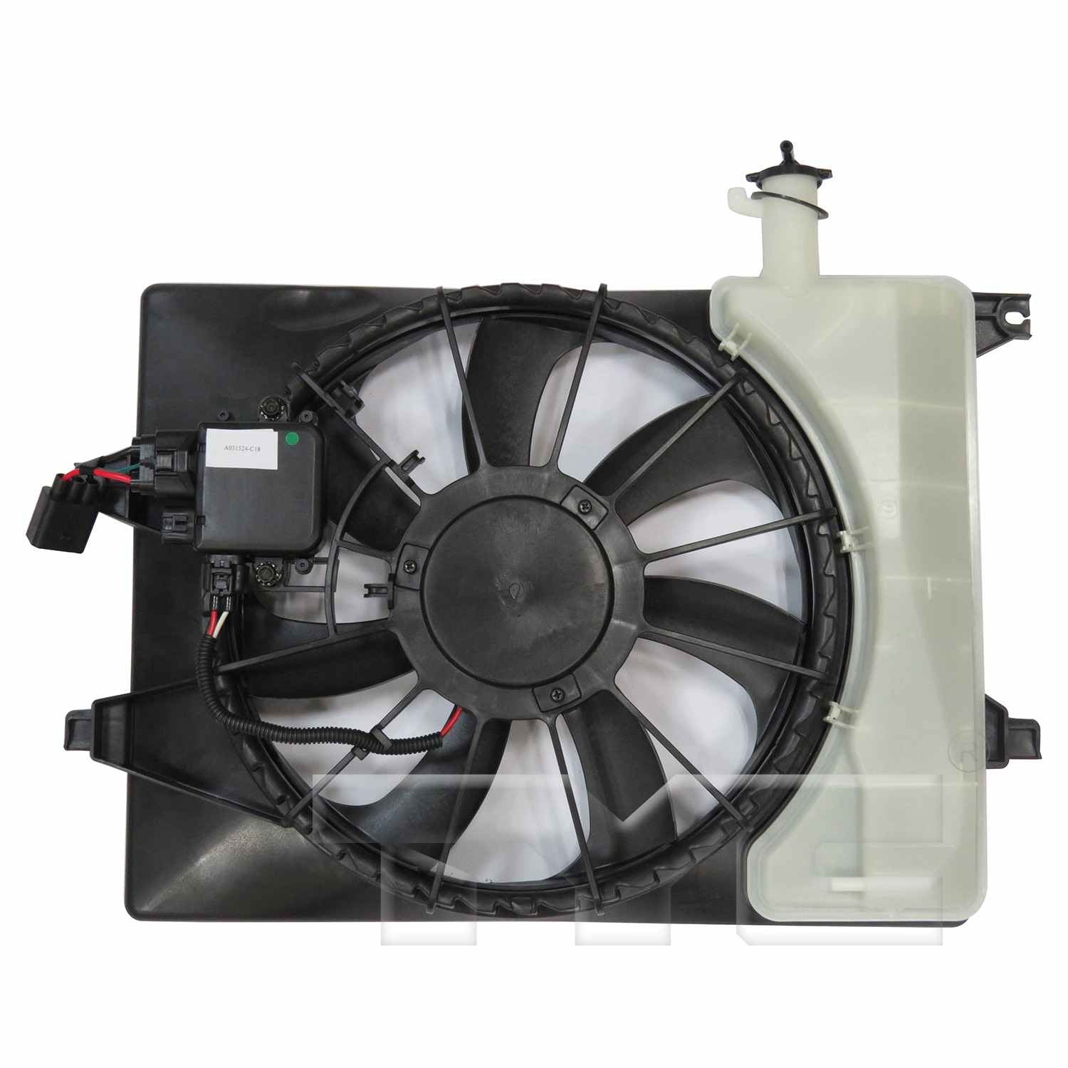 TYC Dual Radiator and Condenser Fan Assembly 624150