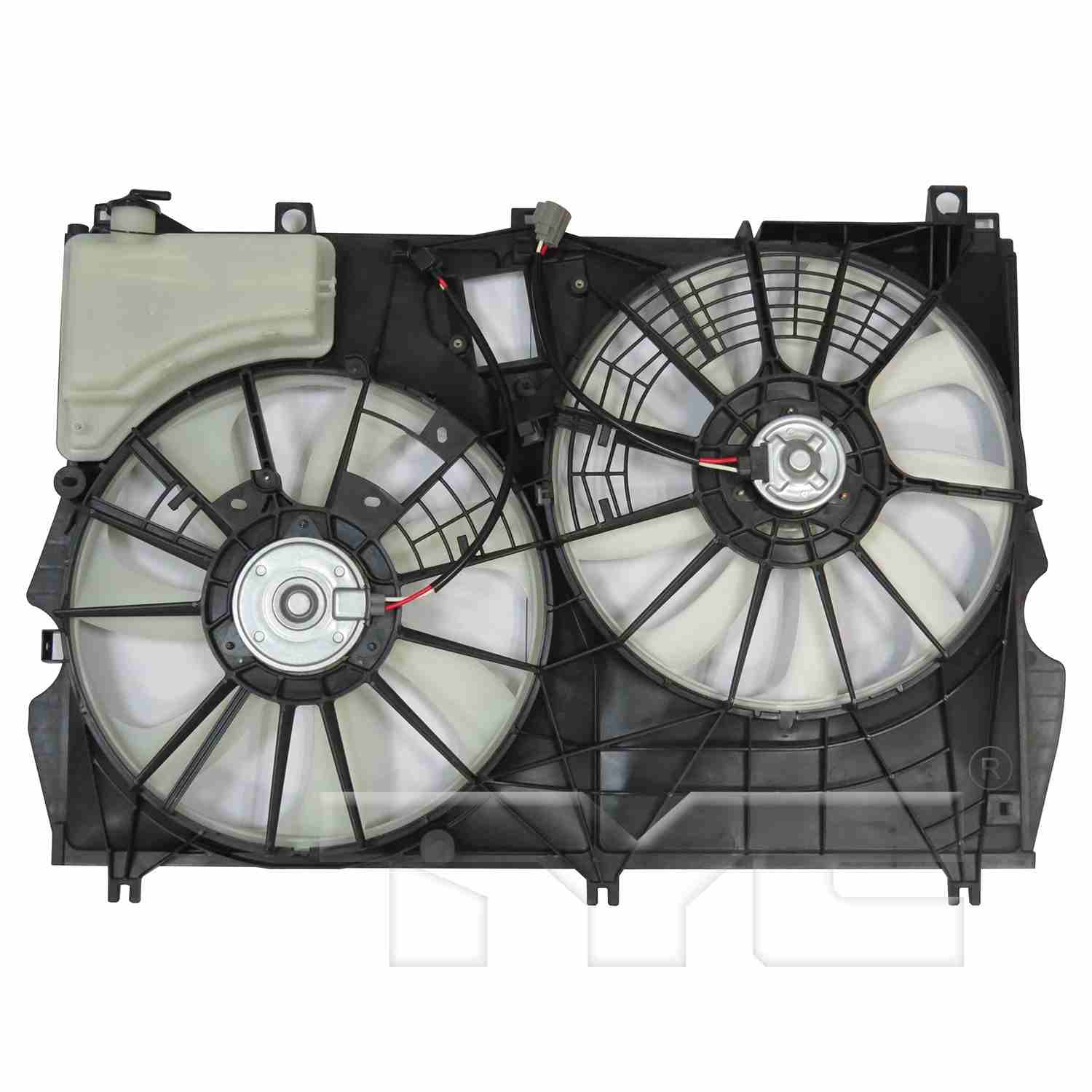 TYC Dual Radiator and Condenser Fan Assembly 624190
