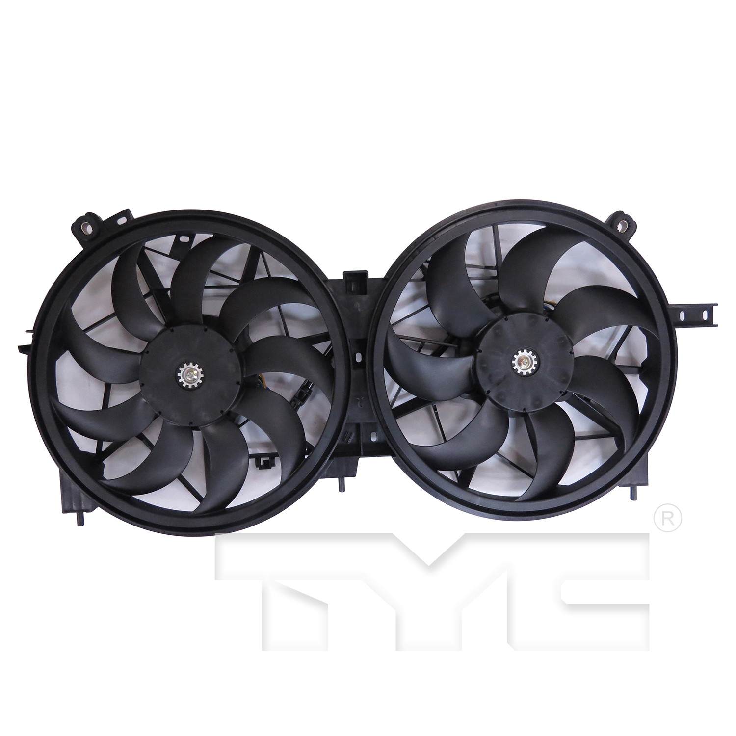 TYC Dual Radiator and Condenser Fan Assembly 624300