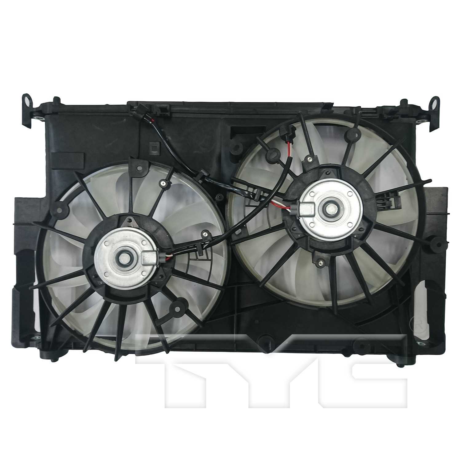 TYC Dual Radiator and Condenser Fan Assembly 624490