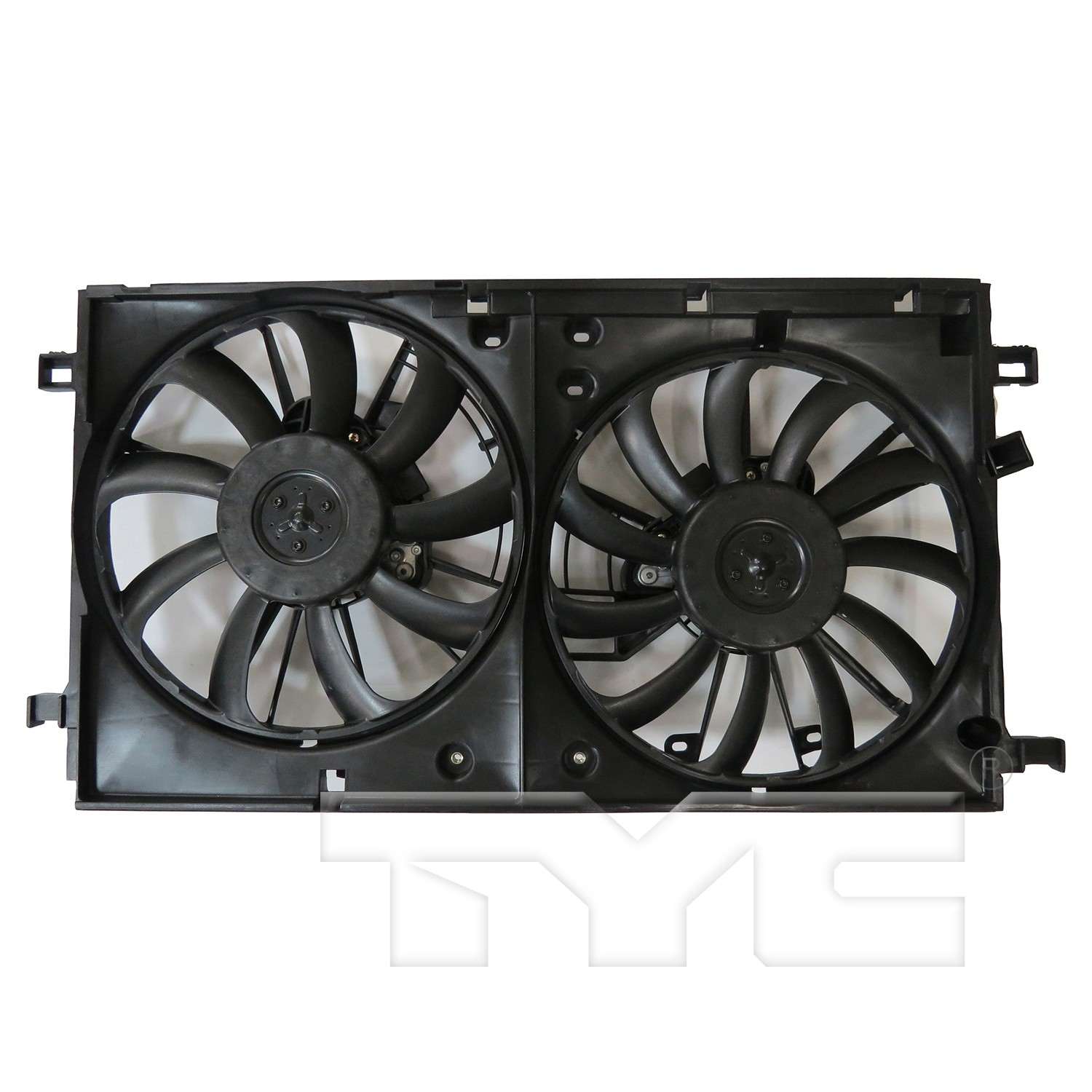TYC Dual Radiator and Condenser Fan Assembly 624530