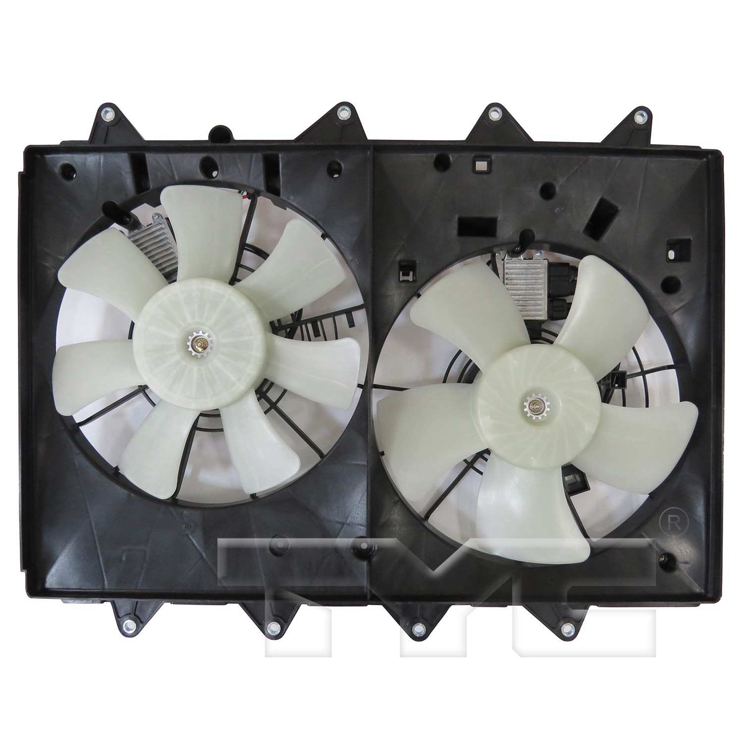 TYC Dual Radiator and Condenser Fan Assembly 624670