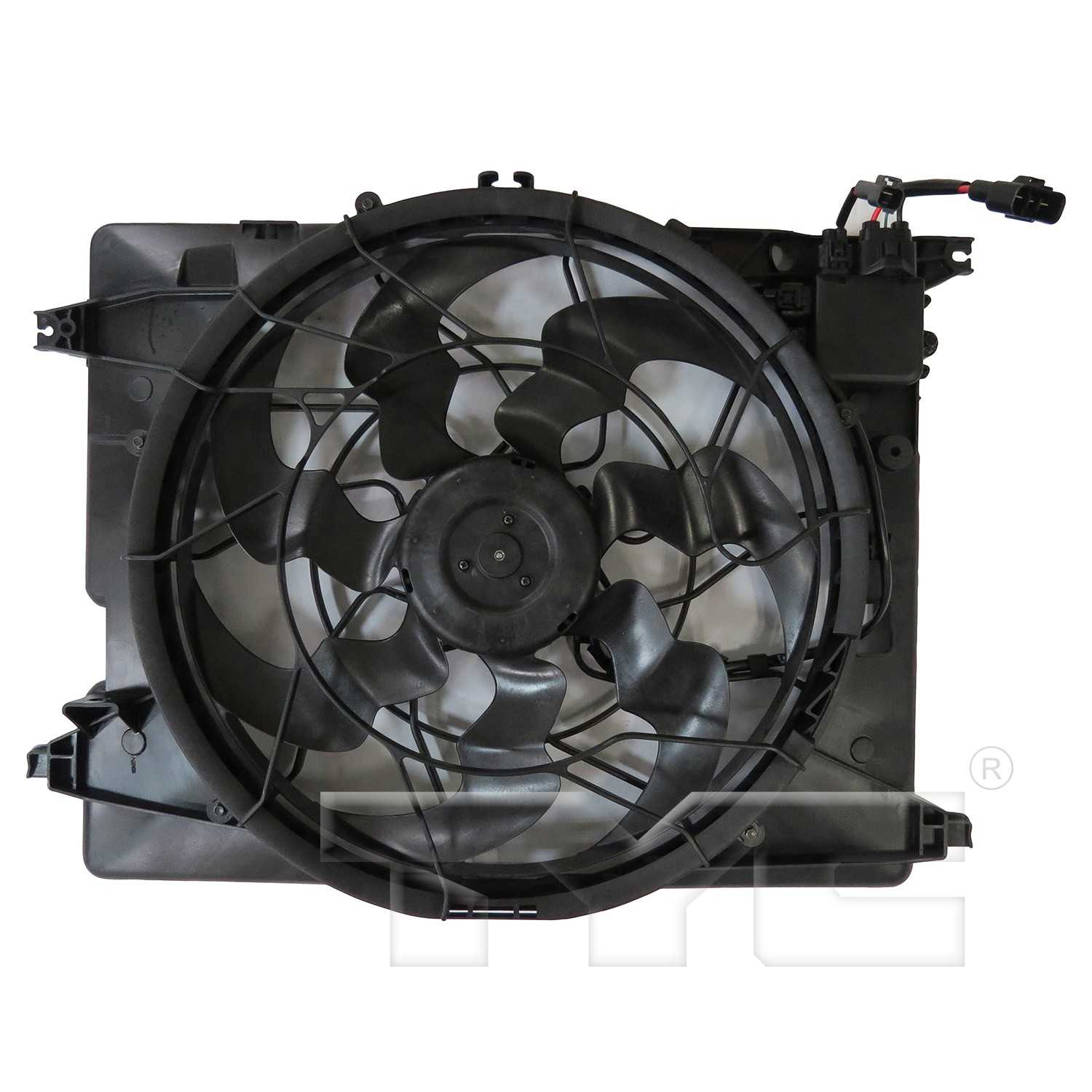 TYC Dual Radiator and Condenser Fan Assembly 624700