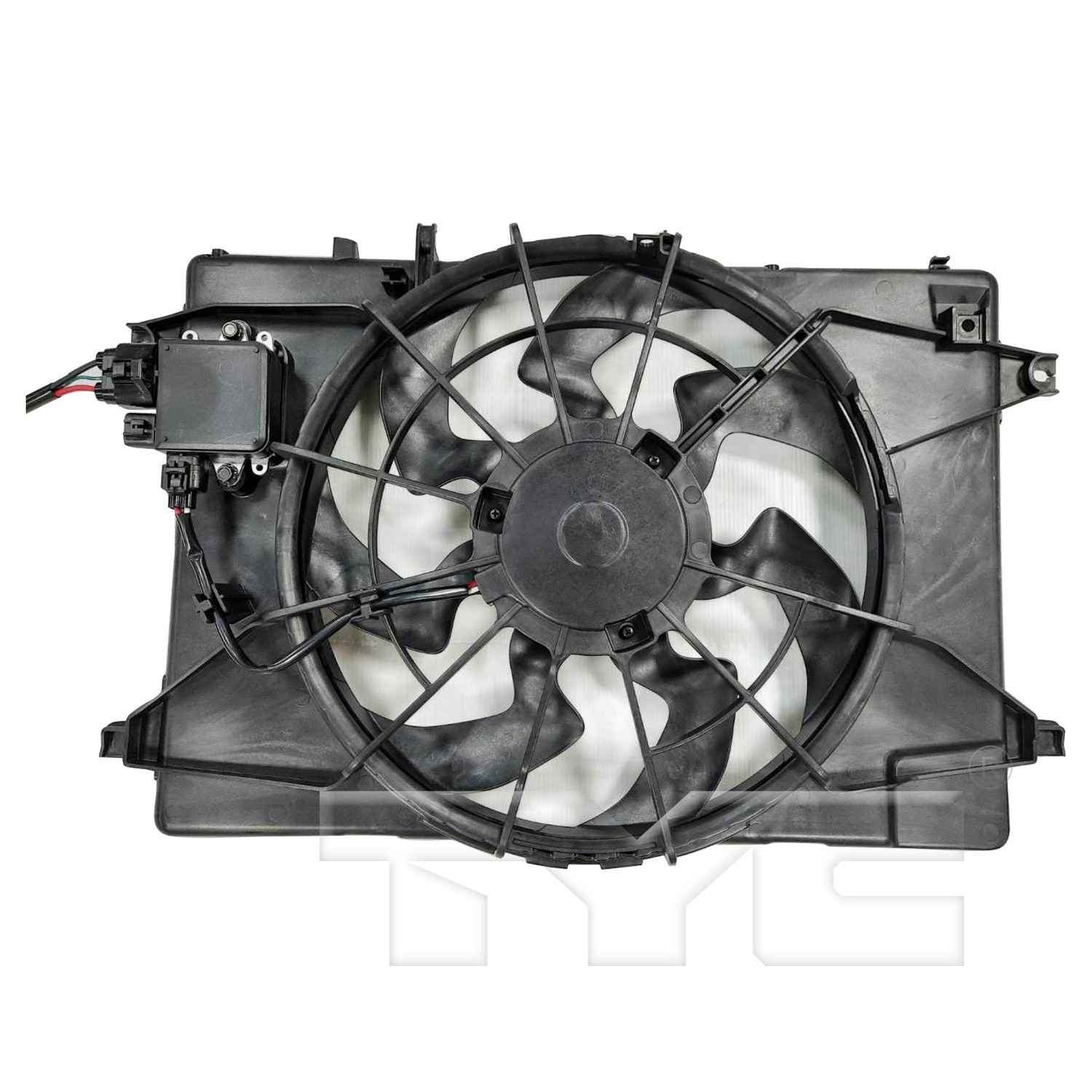 TYC Dual Radiator and Condenser Fan Assembly 624770