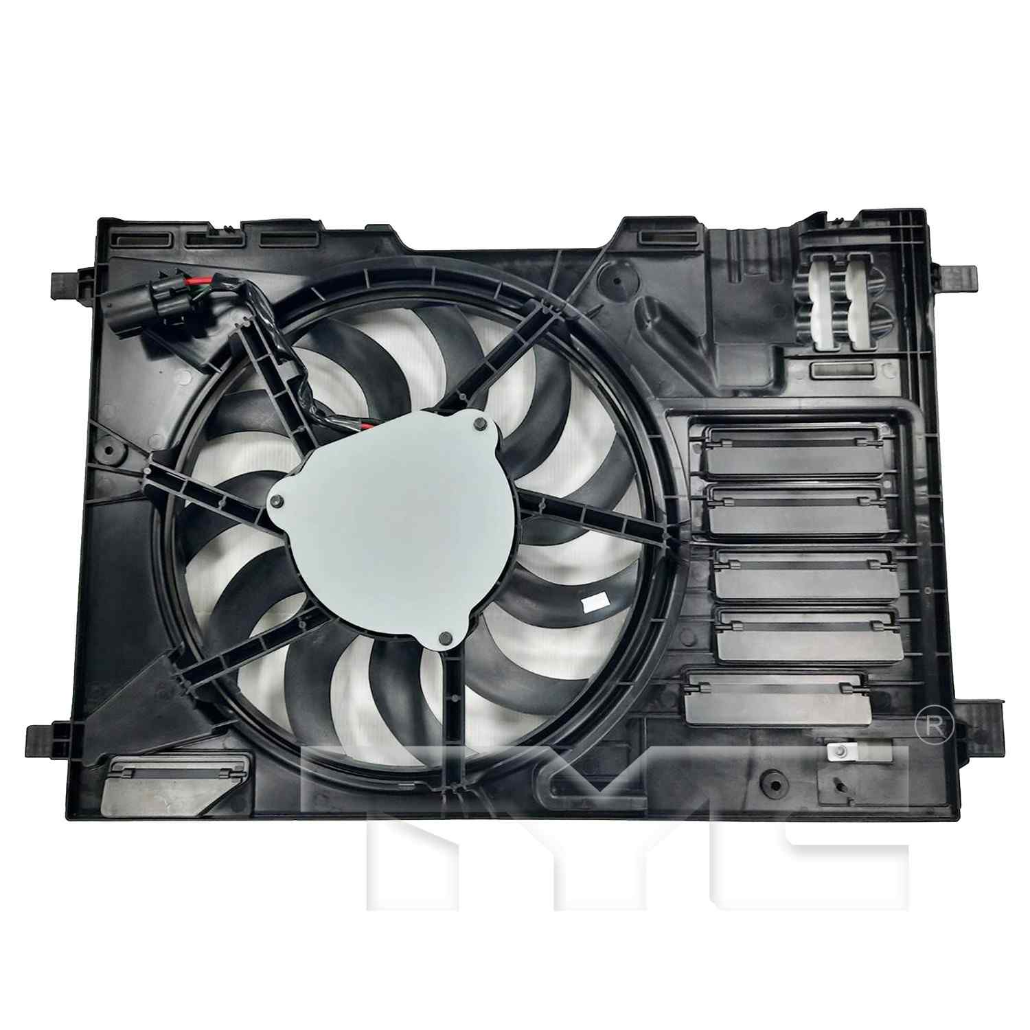 TYC Dual Radiator and Condenser Fan Assembly 624810