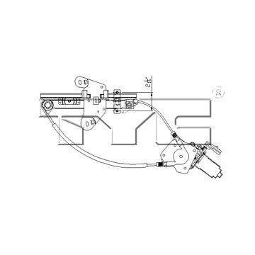 TYC Power Window Motor and Regulator Assembly 660516
