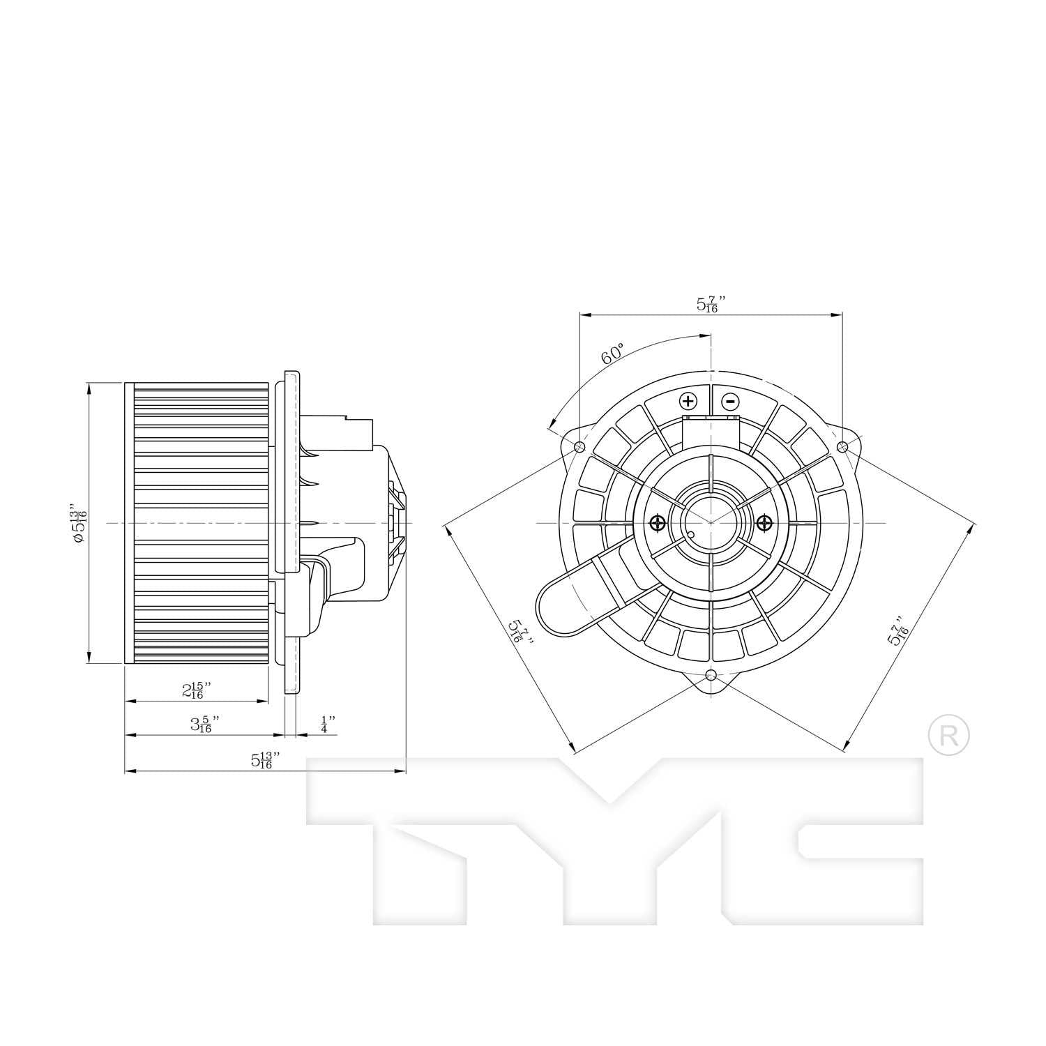 TYC HVAC Blower Motor 700197