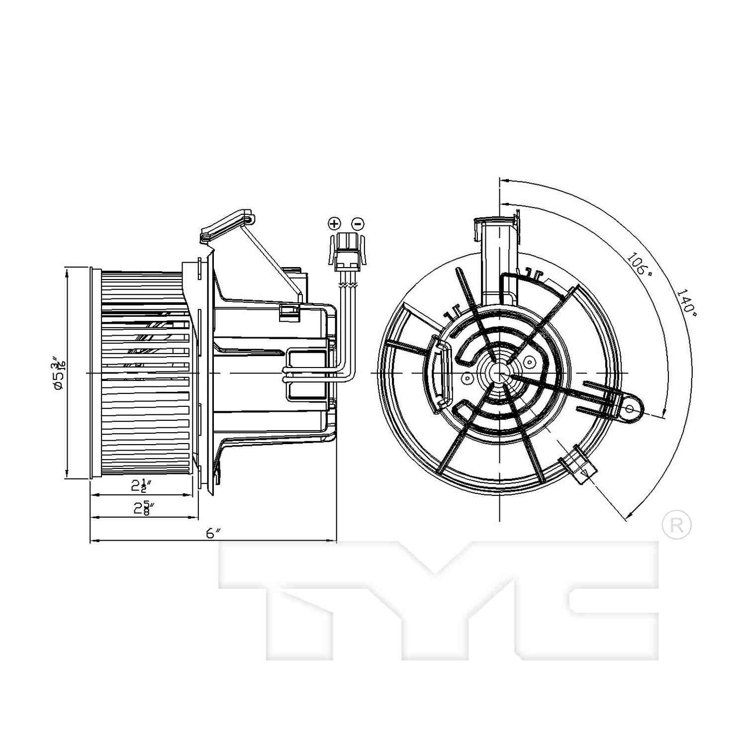 TYC HVAC Blower Motor 700248