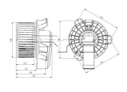 TYC HVAC Blower Motor 700273