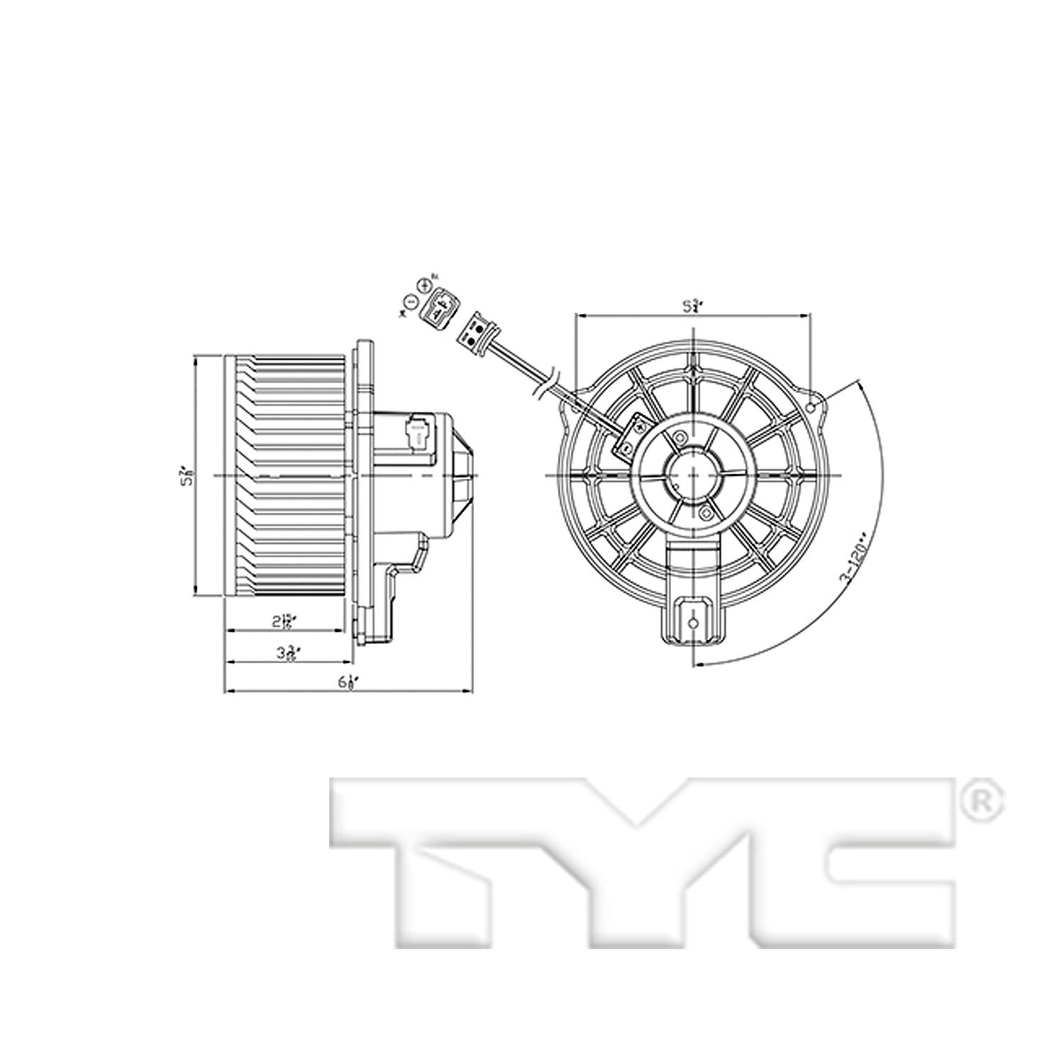 TYC HVAC Blower Motor 700286