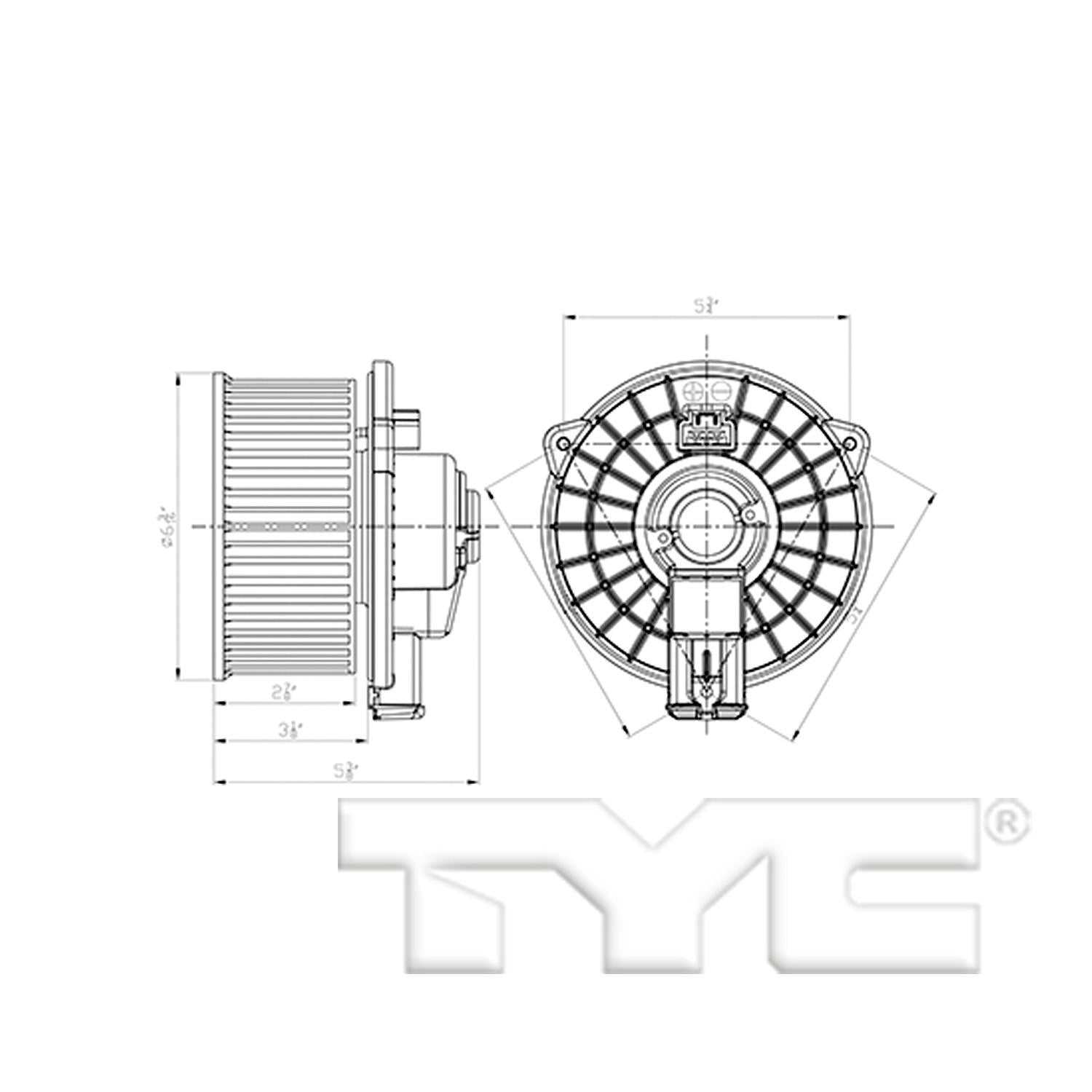 TYC HVAC Blower Motor 700290