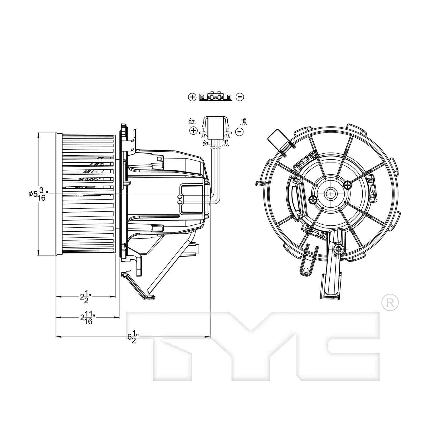TYC HVAC Blower Motor 700291