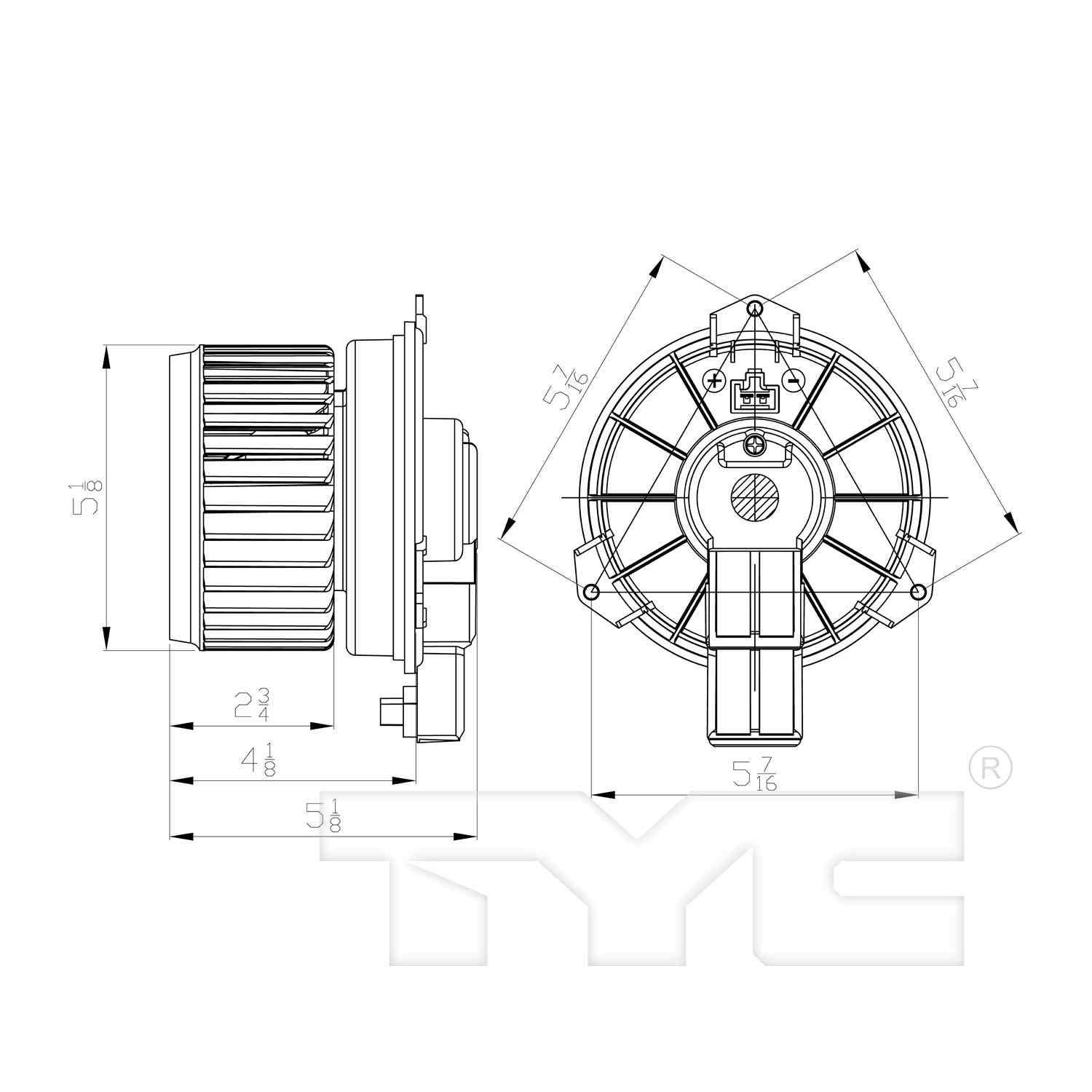 TYC HVAC Blower Motor 700297