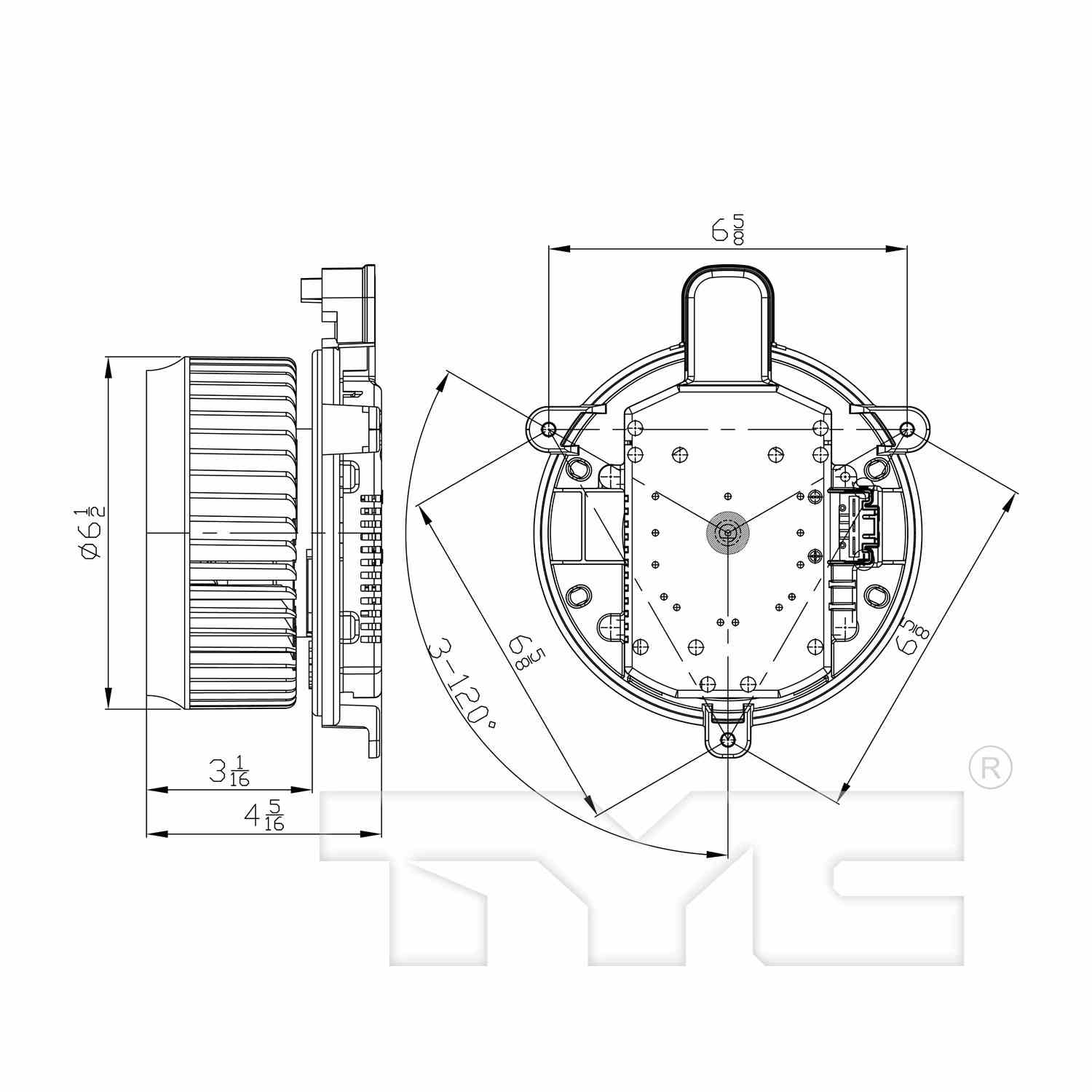 TYC HVAC Blower Motor 700298