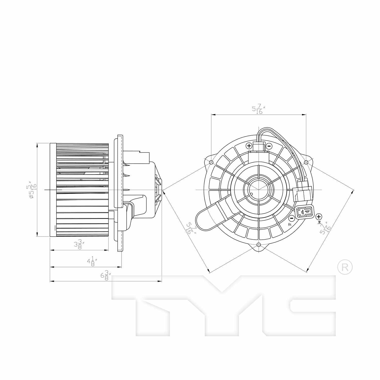 TYC HVAC Blower Motor 700300