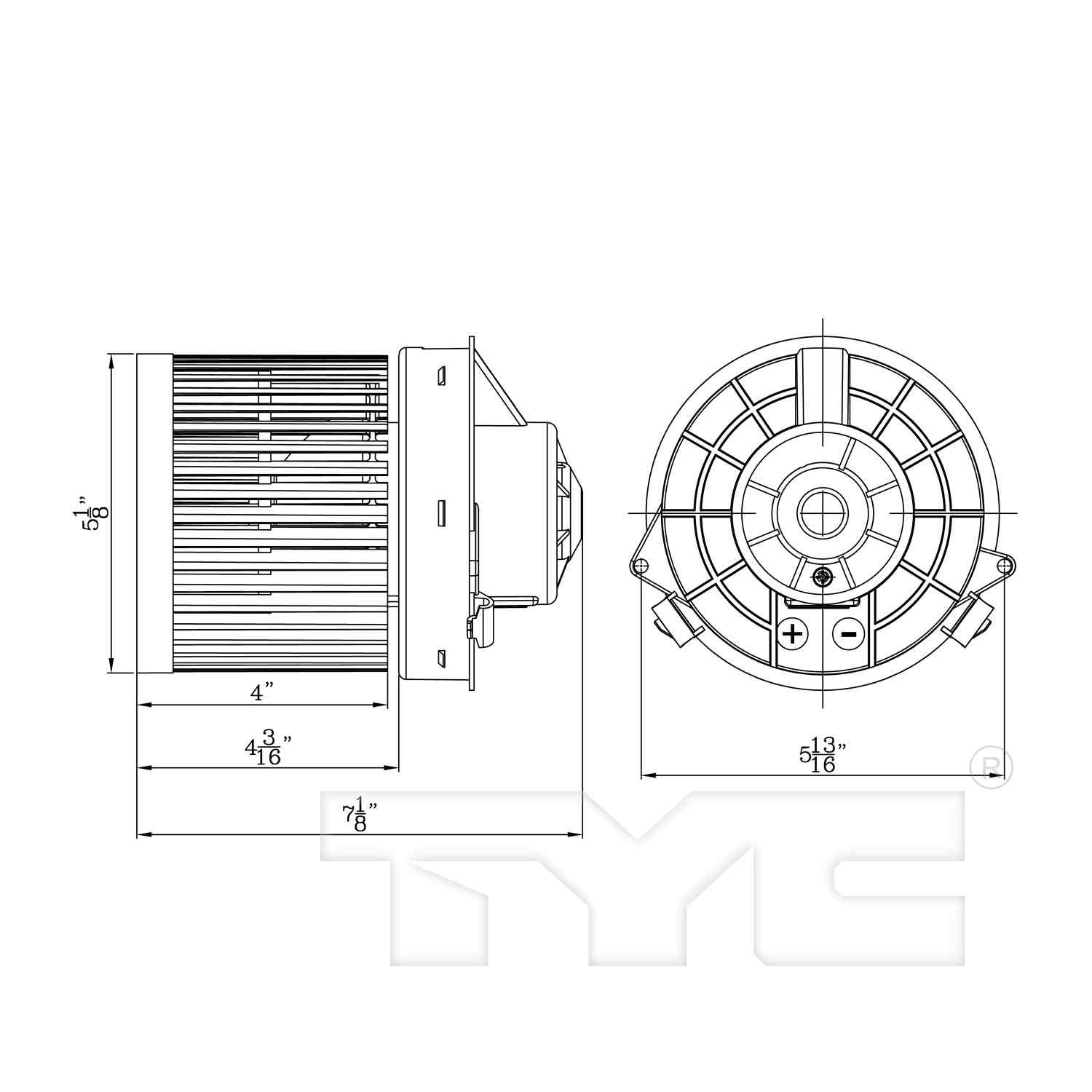 TYC HVAC Blower Motor 700304