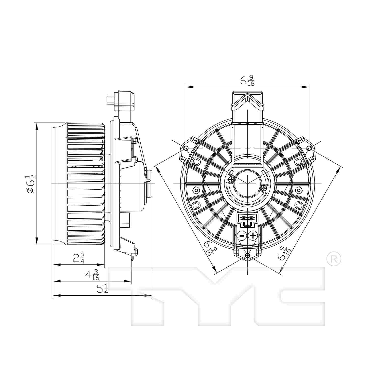 TYC HVAC Blower Motor 700305