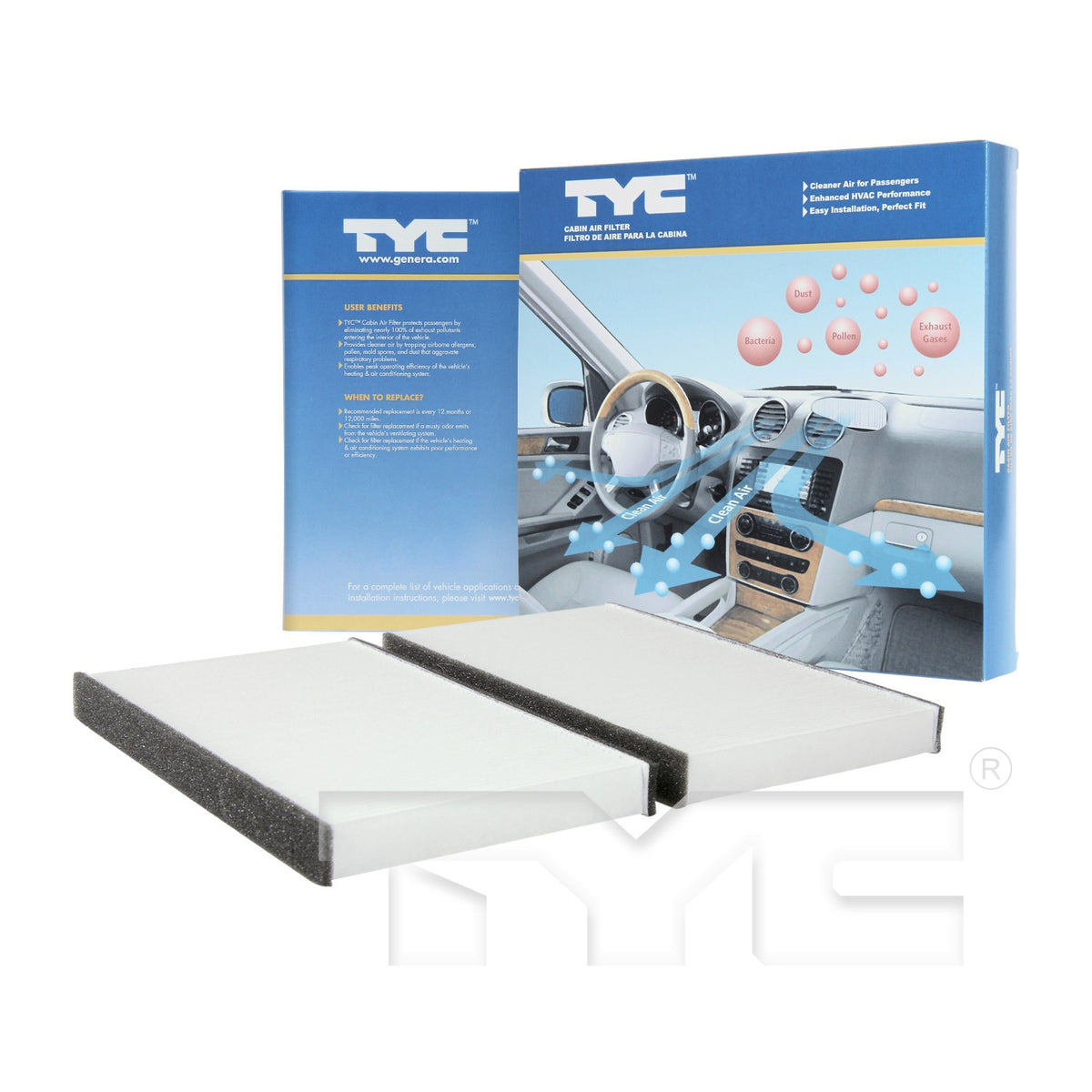 TYC Cabin Air Filter 800061P2