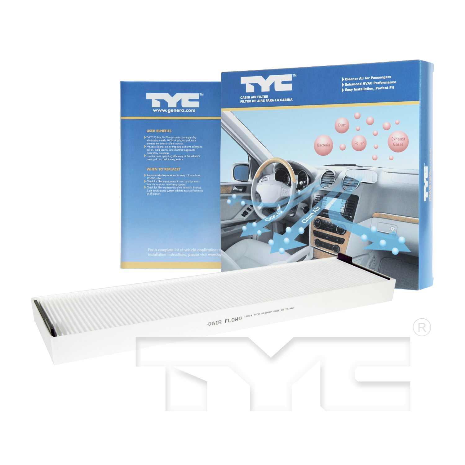 TYC Cabin Air Filter 800066P