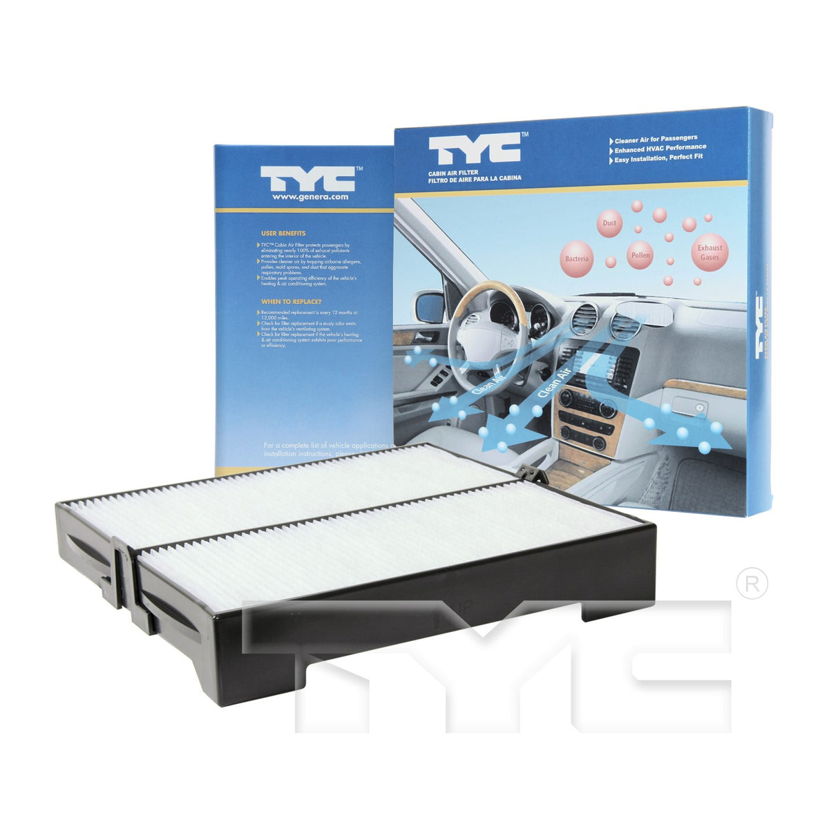 TYC Cabin Air Filter 800075P
