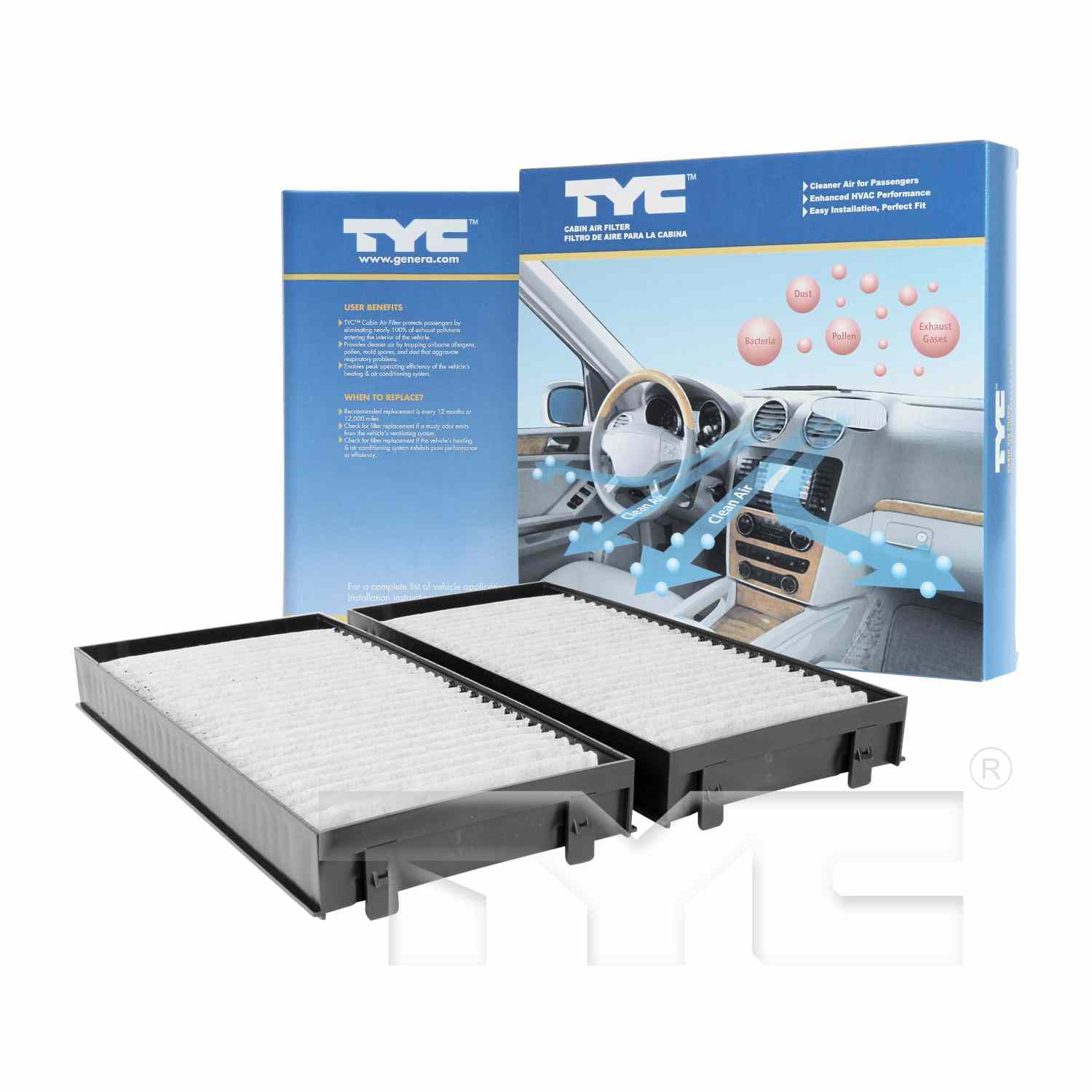 TYC Cabin Air Filter 800116C2