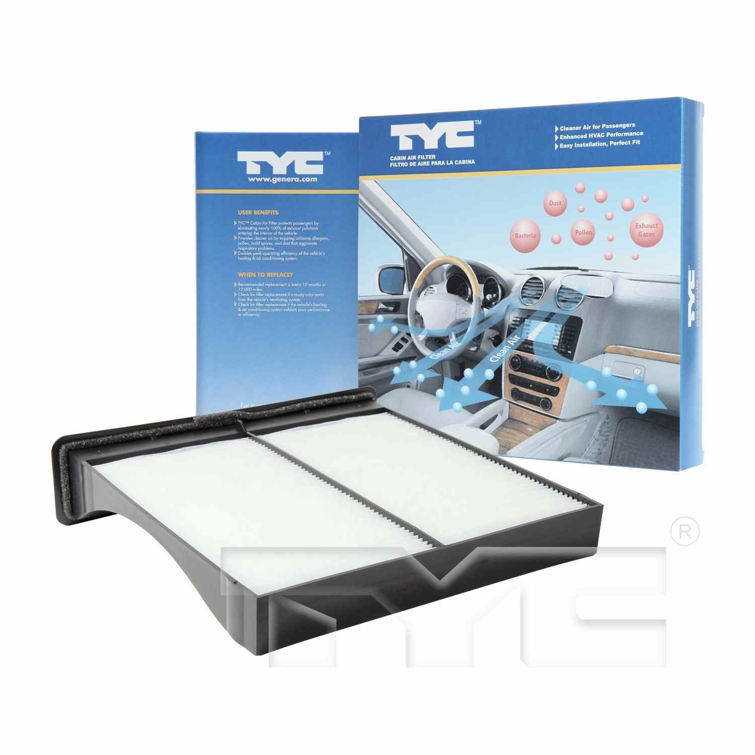 TYC Cabin Air Filter 800122P