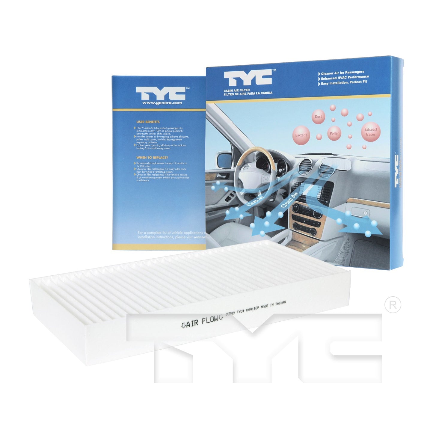 TYC Cabin Air Filter 800152P