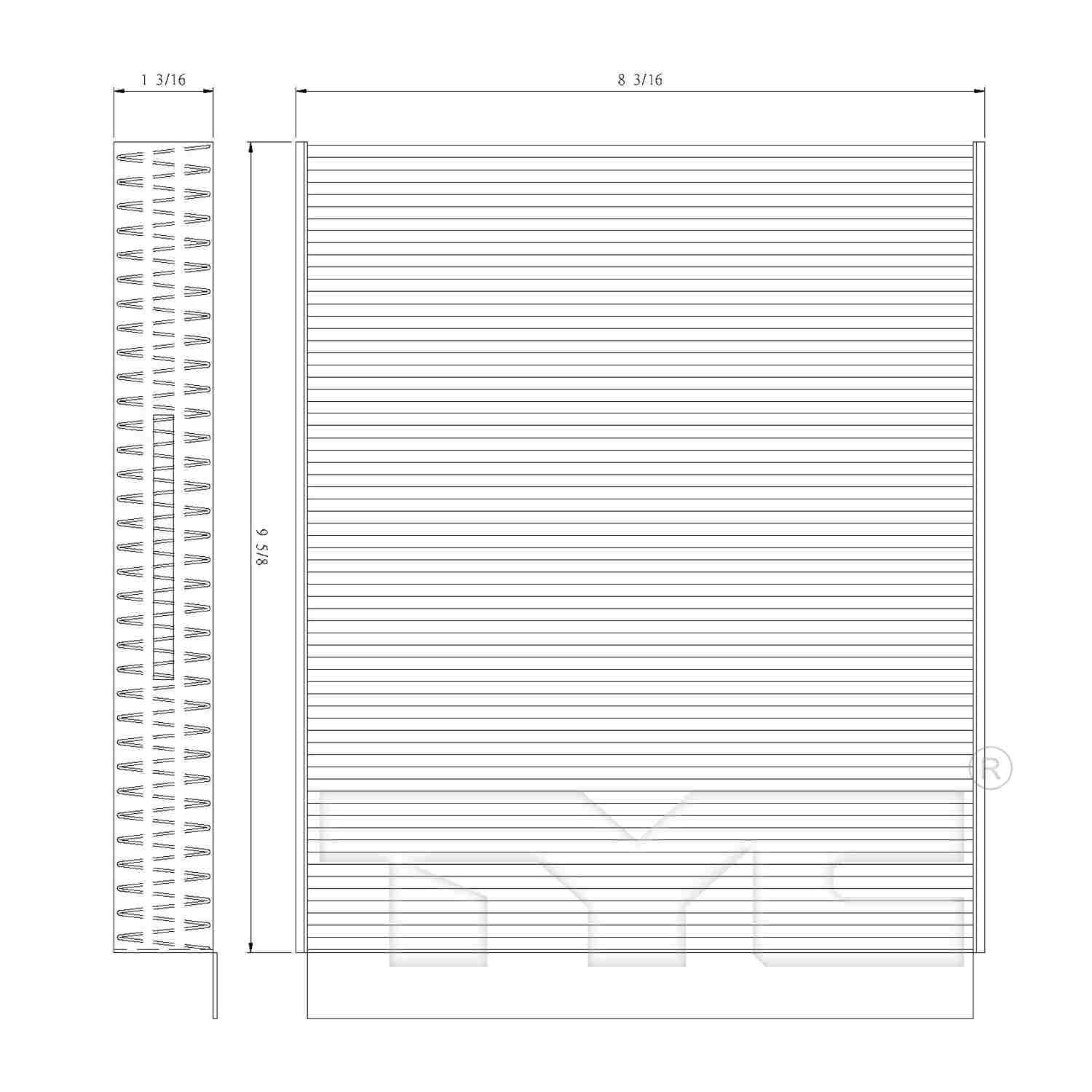 TYC Cabin Air Filter 800155C2