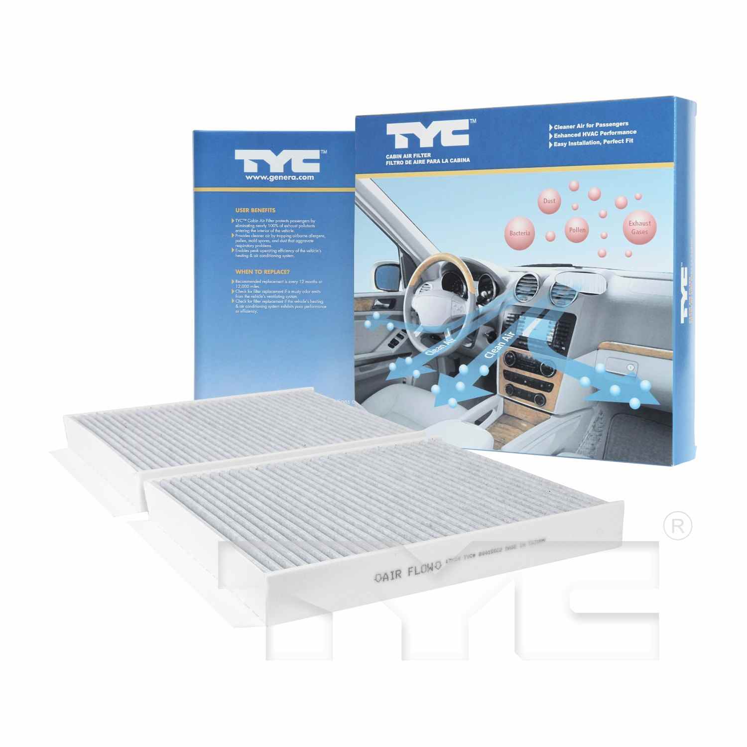 TYC Cabin Air Filter 800155C2