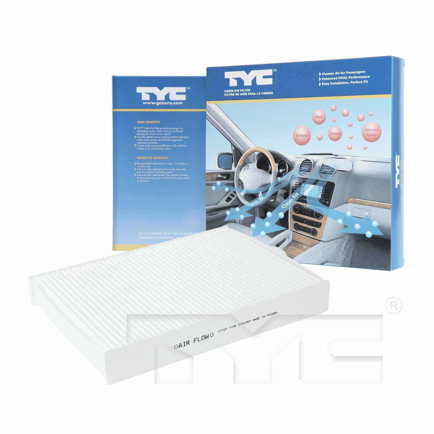 TYC Cabin Air Filter 800196P