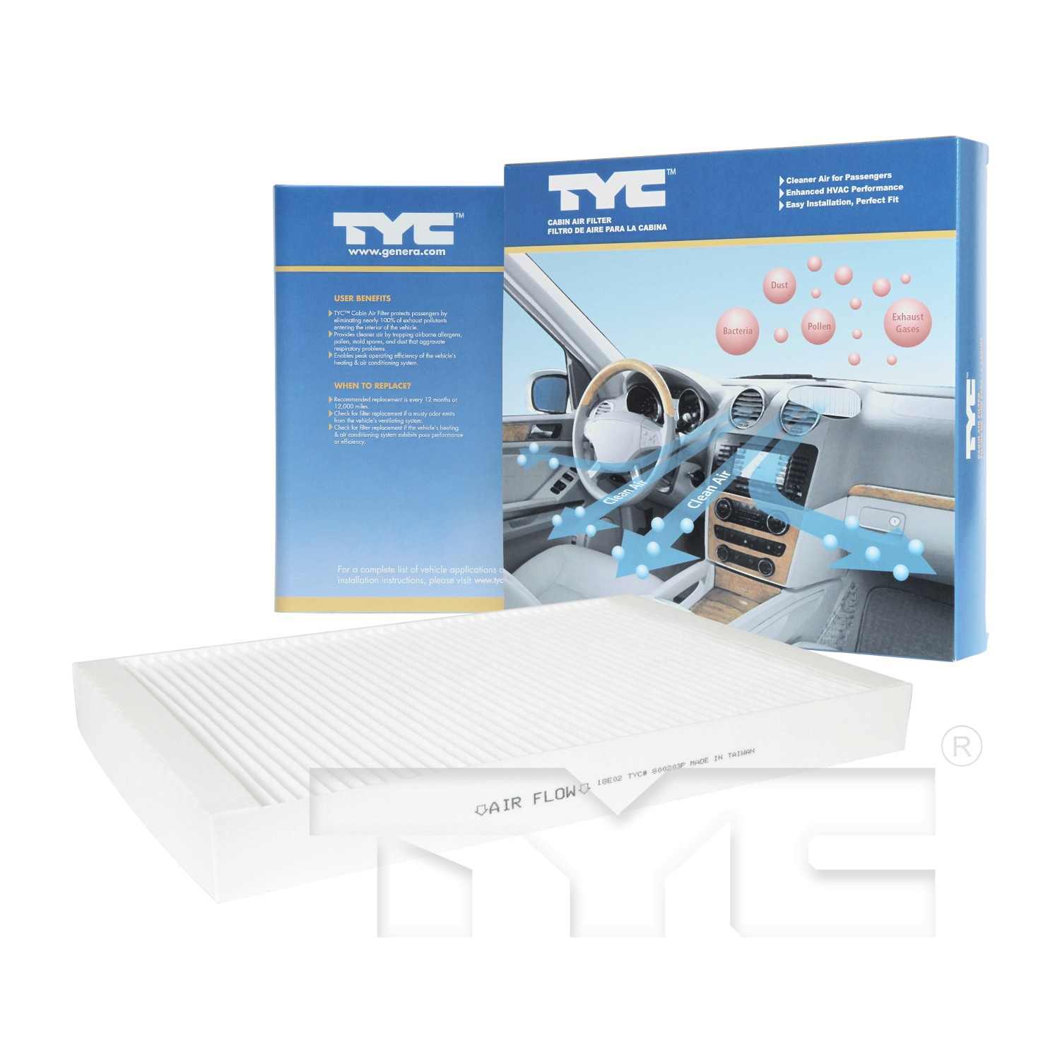 TYC Cabin Air Filter 800203P