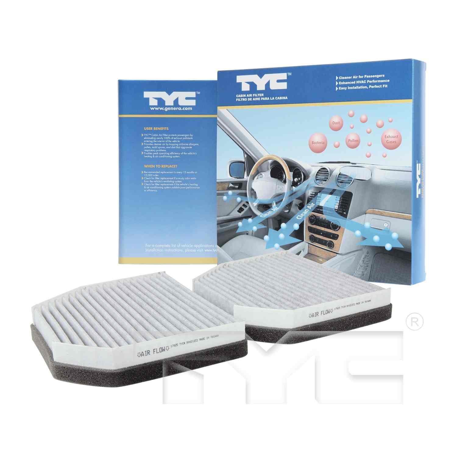 TYC Cabin Air Filter 800212C2