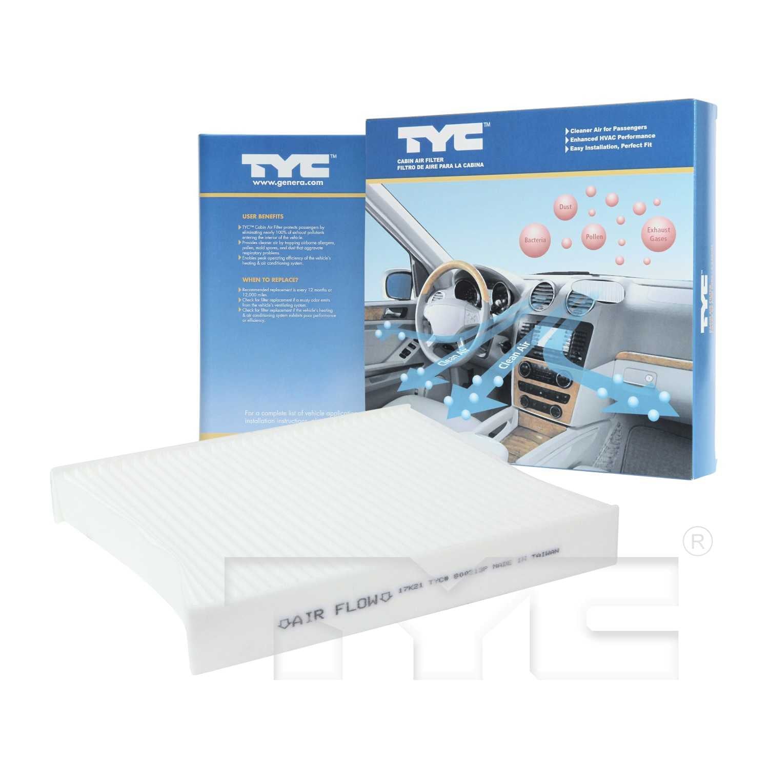 TYC Cabin Air Filter 800213P