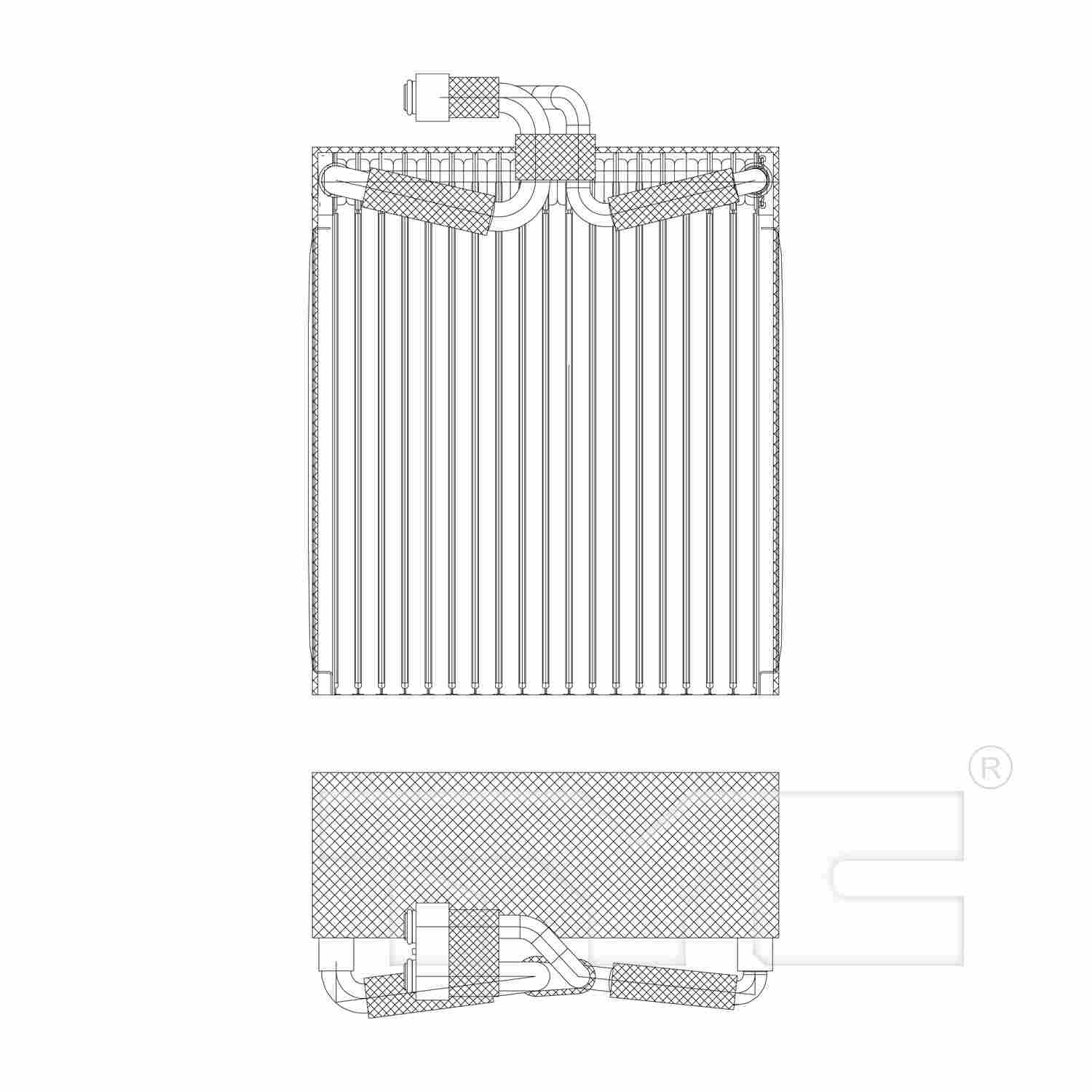 TYC A/C Evaporator Core 97024