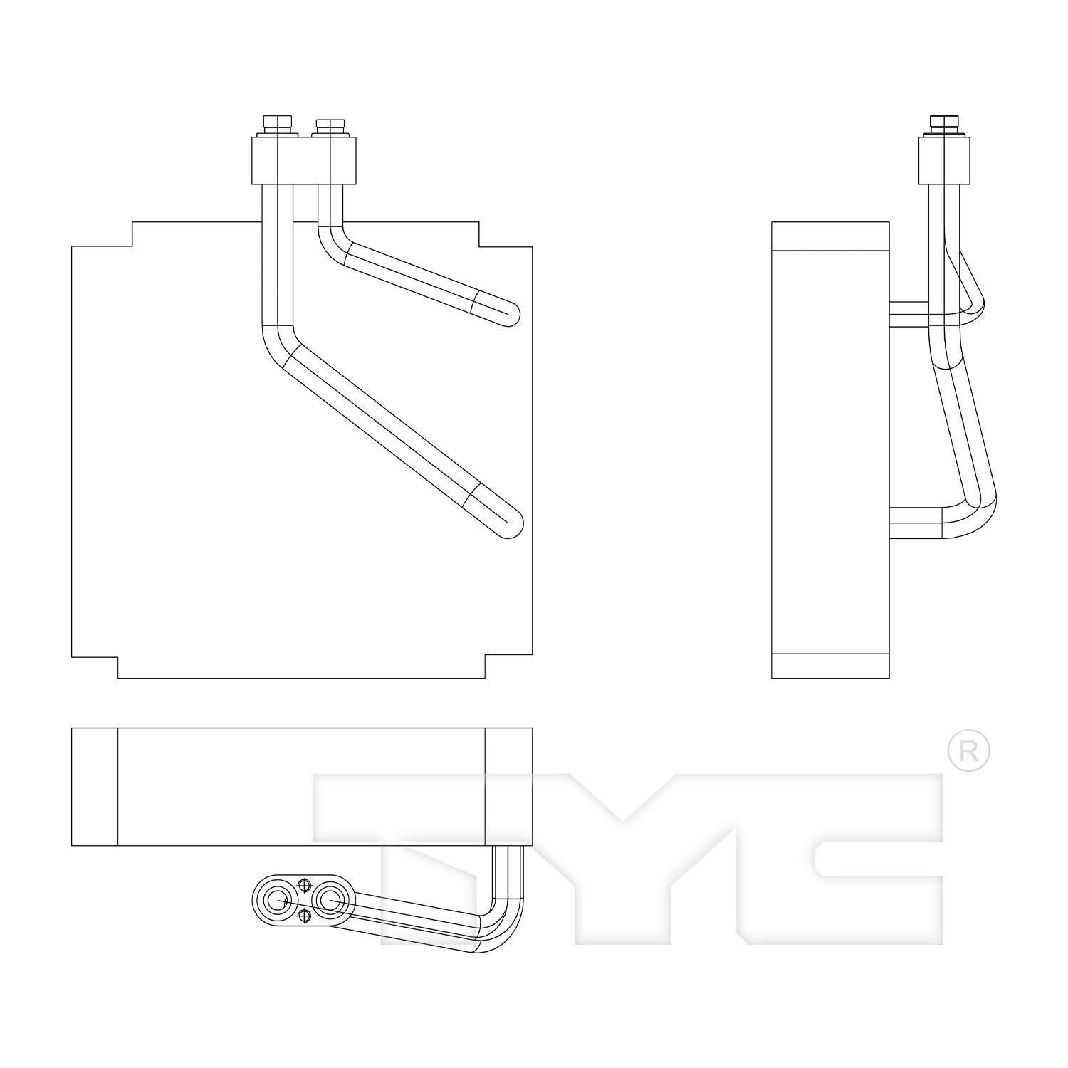 TYC A/C Evaporator Core 97103