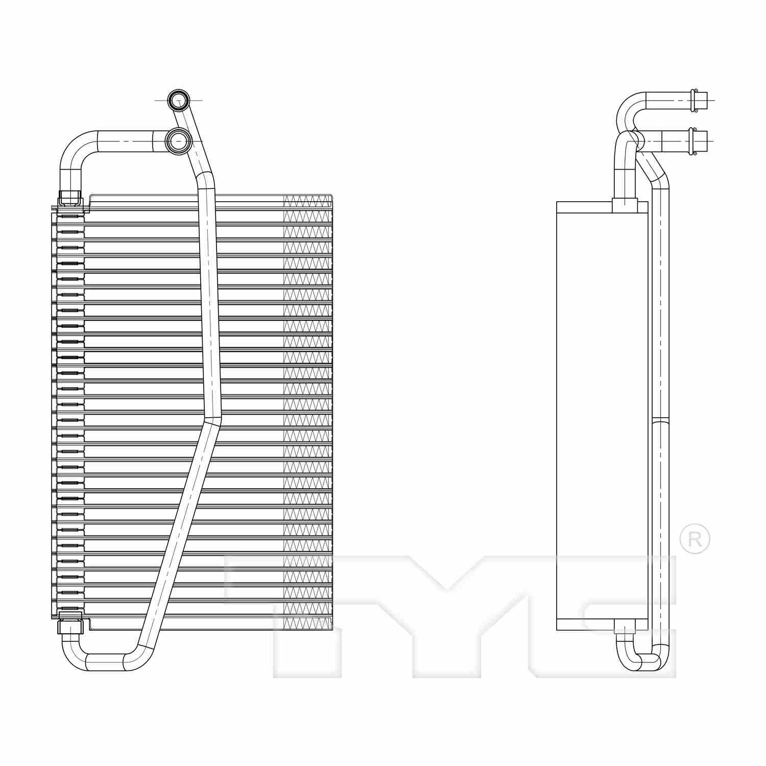 TYC A/C Evaporator Core 97142