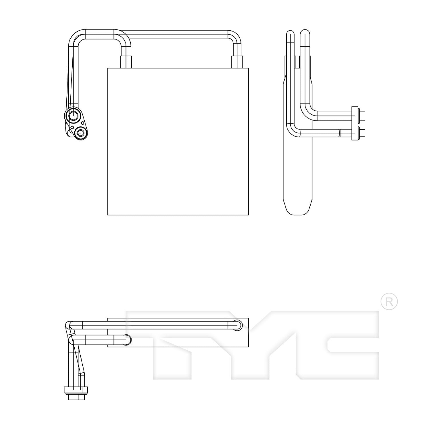 TYC A/C Evaporator Core 97170