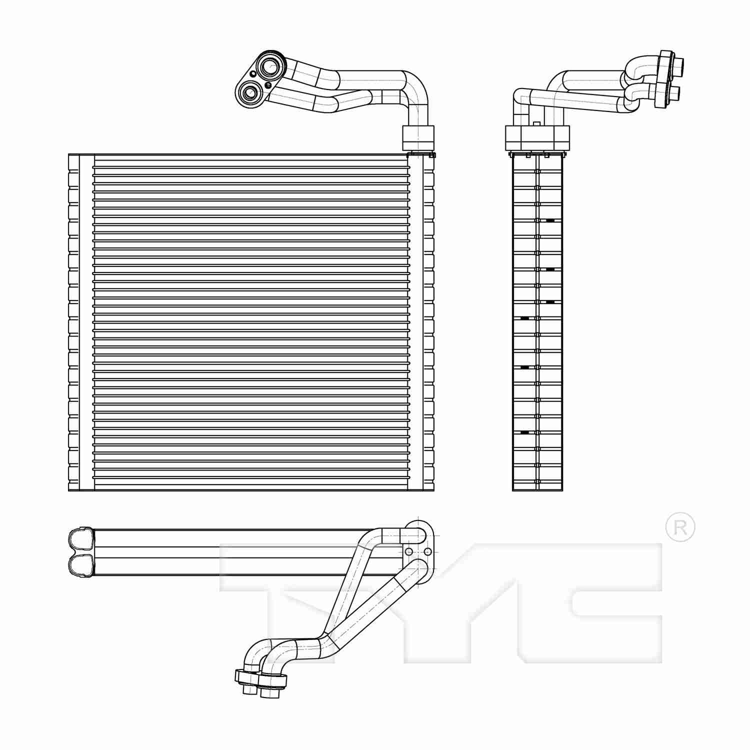 TYC A/C Evaporator Core 97172