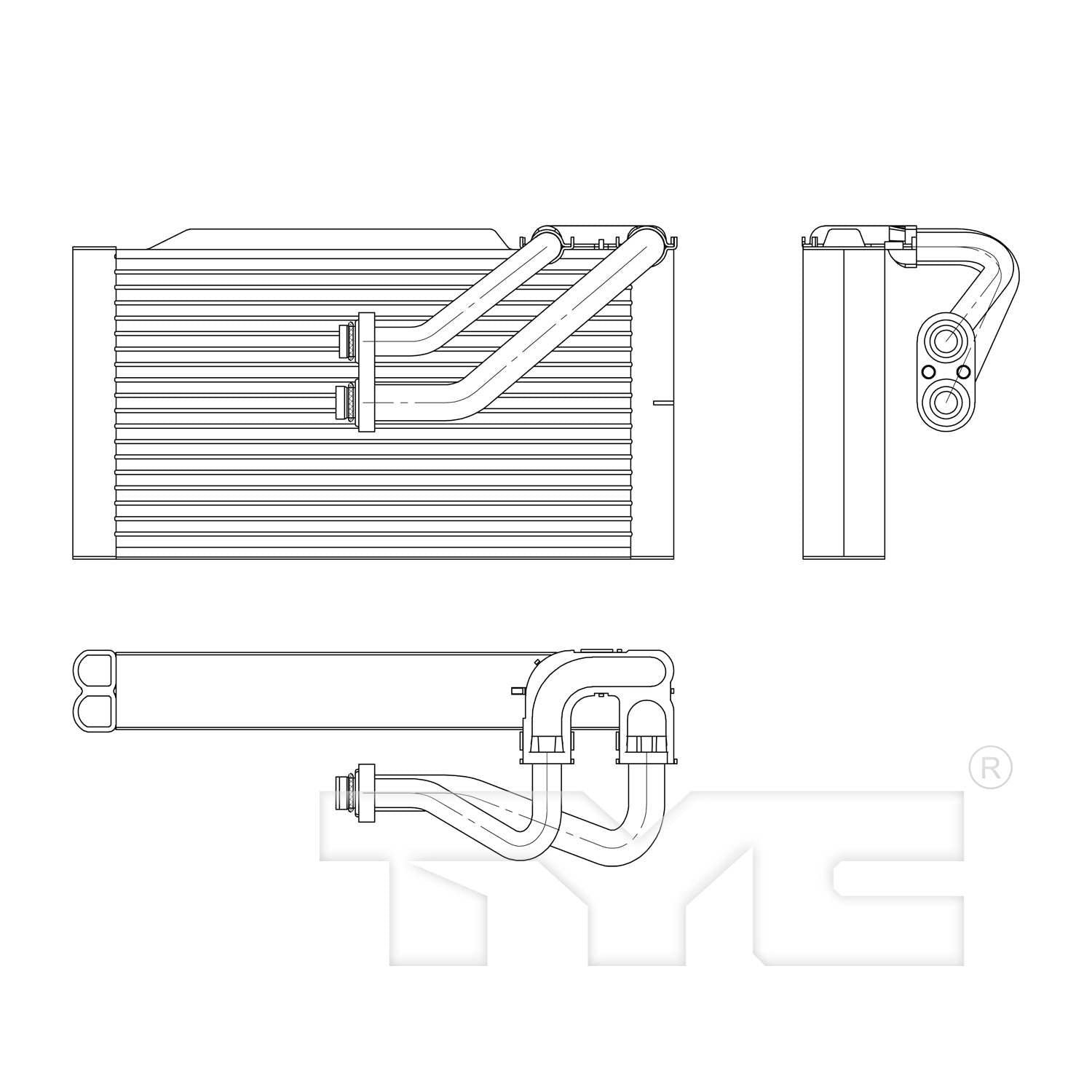 TYC A/C Evaporator Core 97194