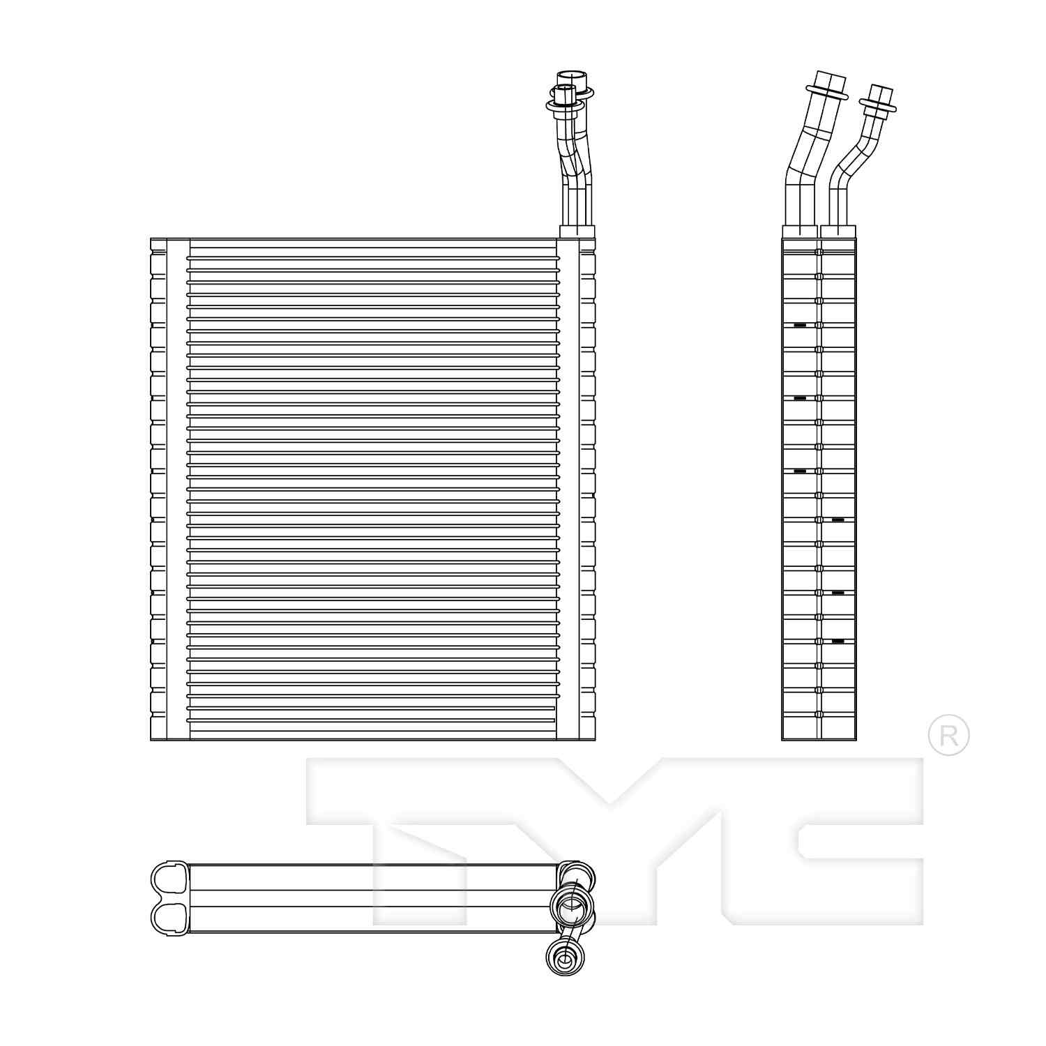 TYC A/C Evaporator Core 97198