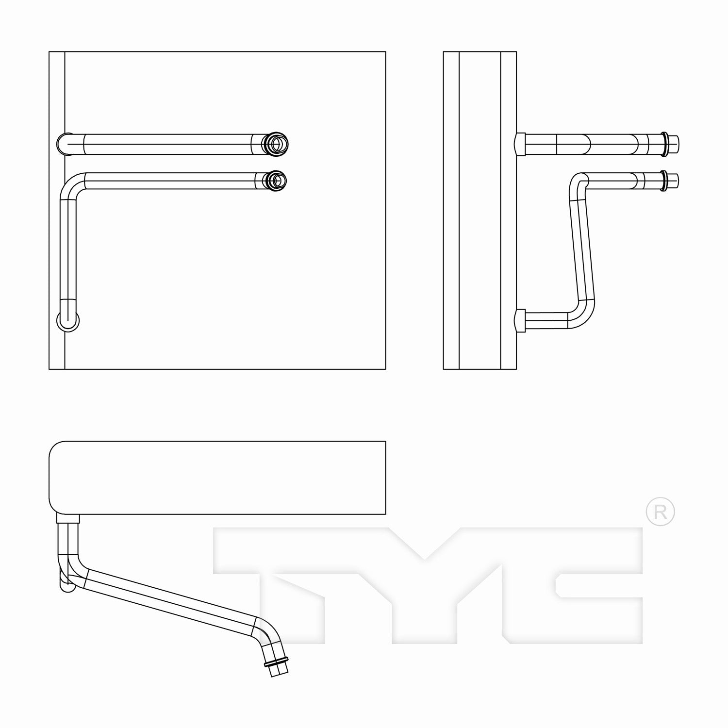 TYC A/C Evaporator Core 97219