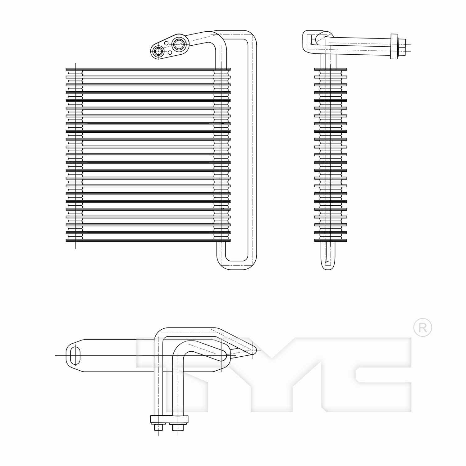 TYC A/C Evaporator Core 97220