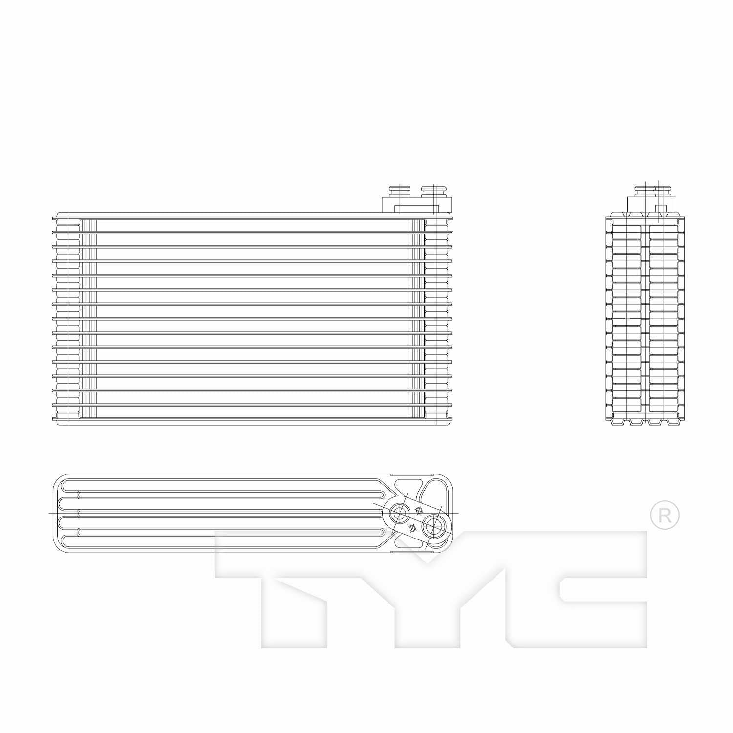 TYC A/C Evaporator Core 97225