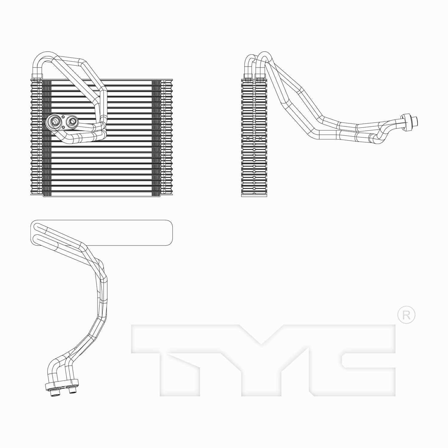 TYC A/C Evaporator Core 97231